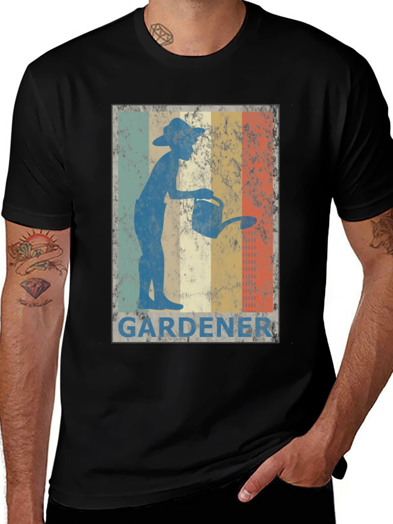 Variant 7 of Gardener Retro Style T-Shirt