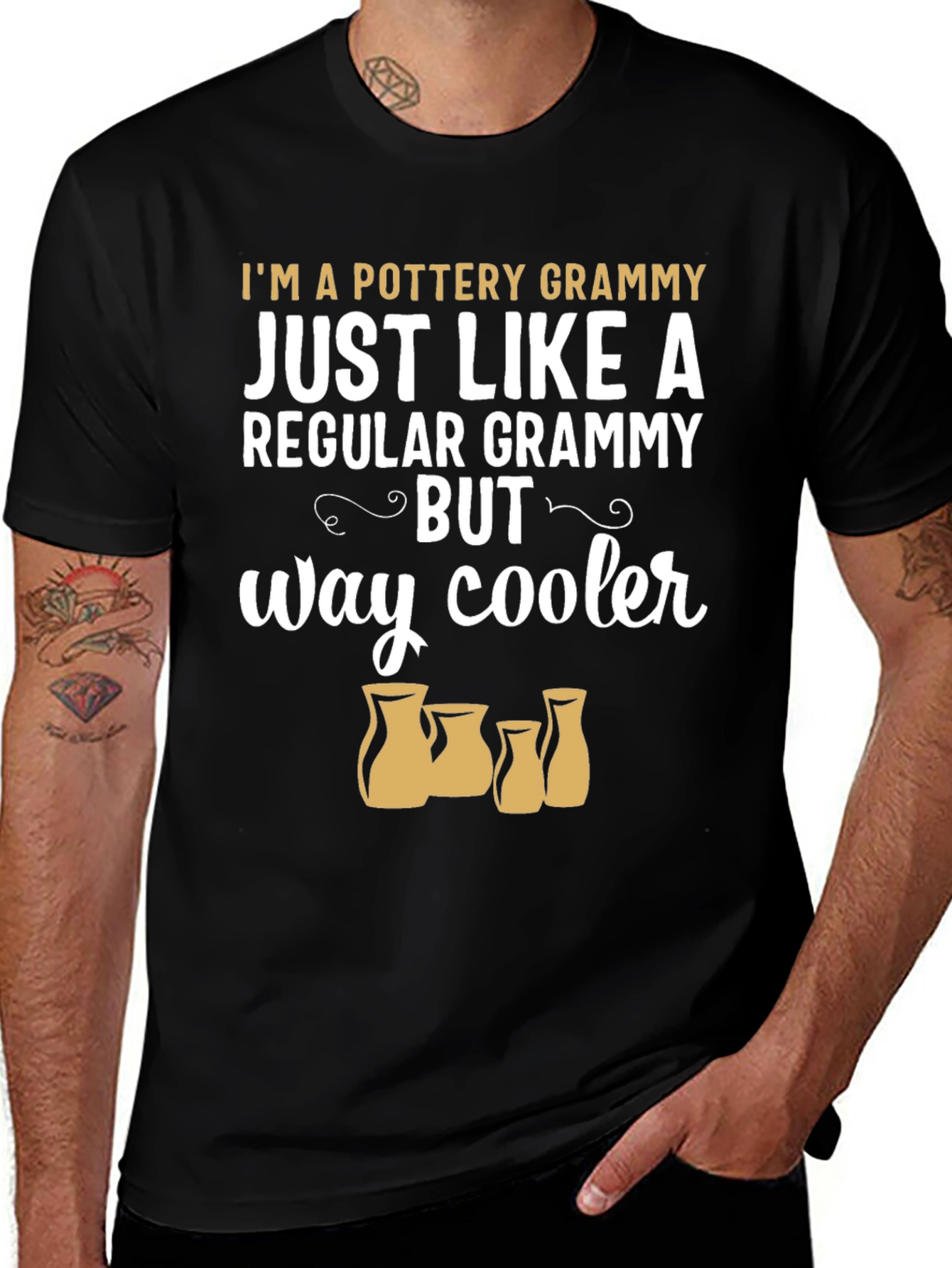 Pottery Grammy T-Shirt - "Way Cooler" Potter Grandma Tee