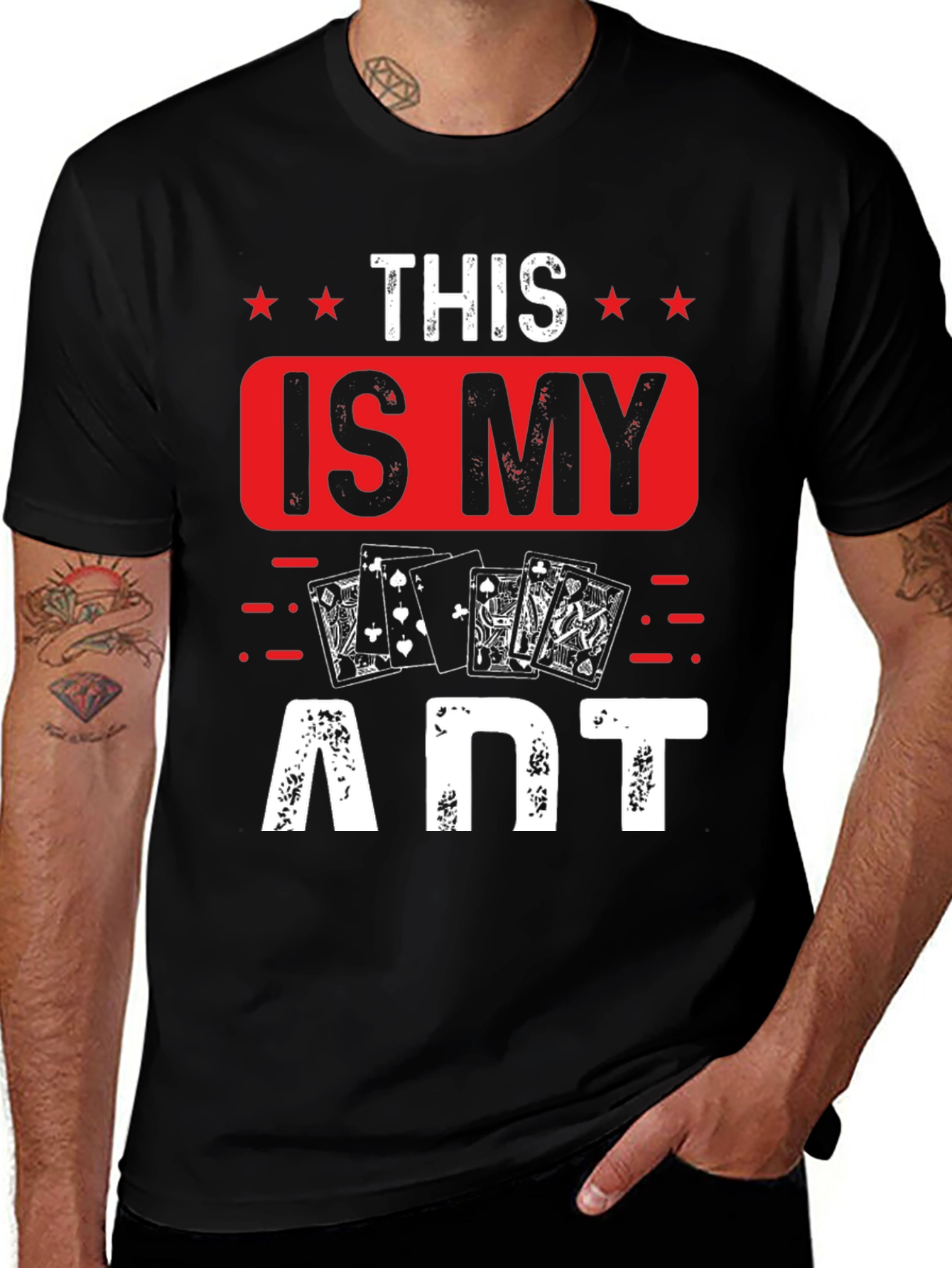 Variant 23 of Poker Is My Art T-Shirt - Black