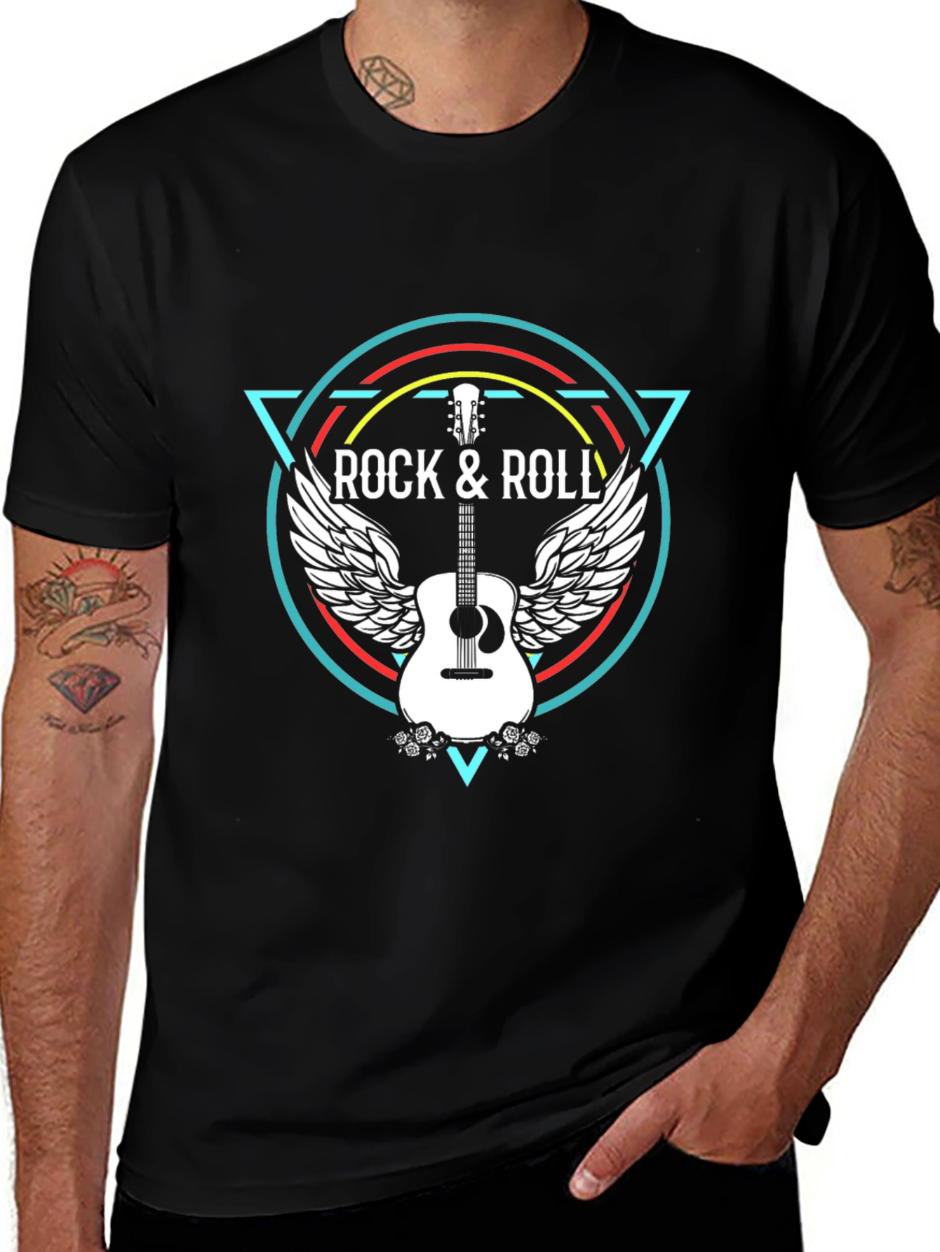 Variant 13 of Rock & Roll Guitar Graphic T-Shirt