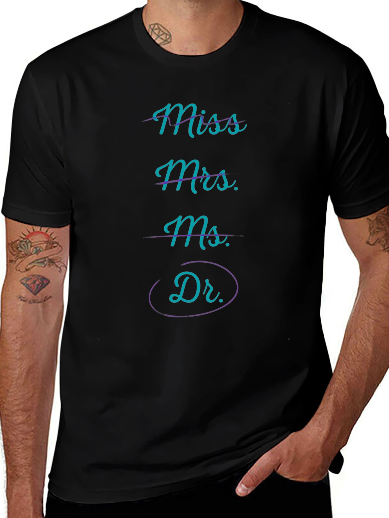 Variant 10 of Miss Mrs Ms Dr T-Shirt - Funny Graduation Tee