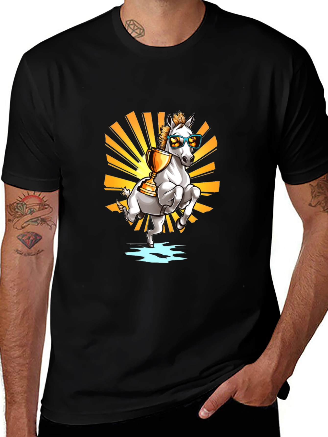 Variant 11 of Cool Horse Champion Graphic T-Shirt