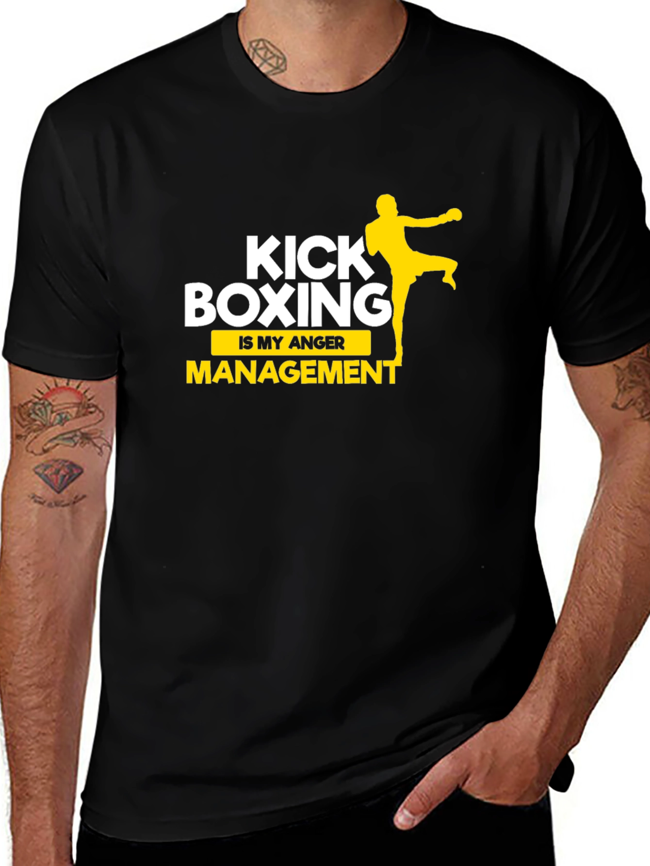 Variant 17 of Kick Boxing Anger Management Graphic T-Shirt