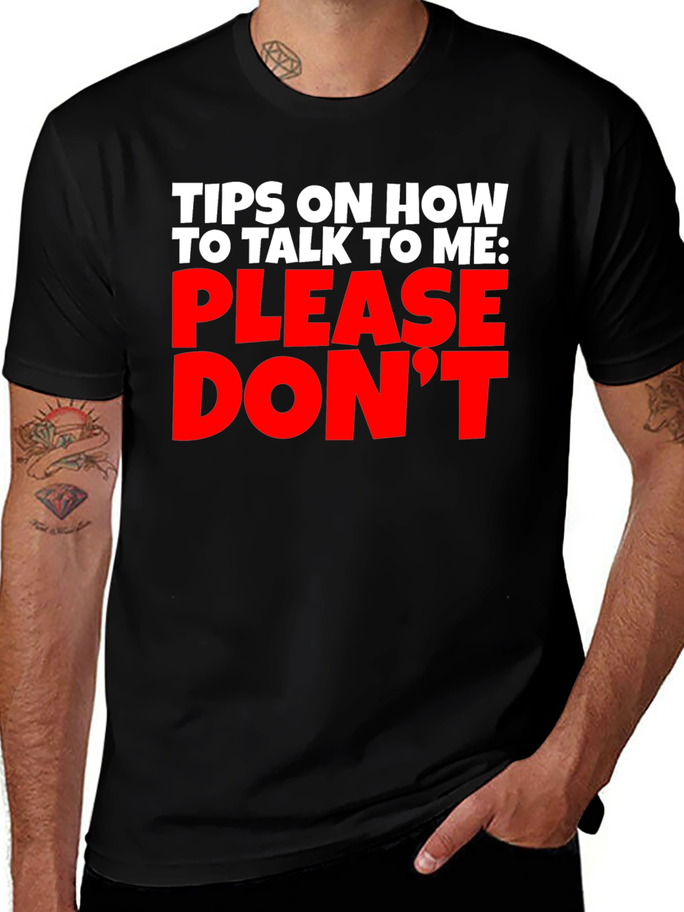 Variant 25 of Funny Sarcastic Graphic T-Shirt - Please Don't Talk To Me