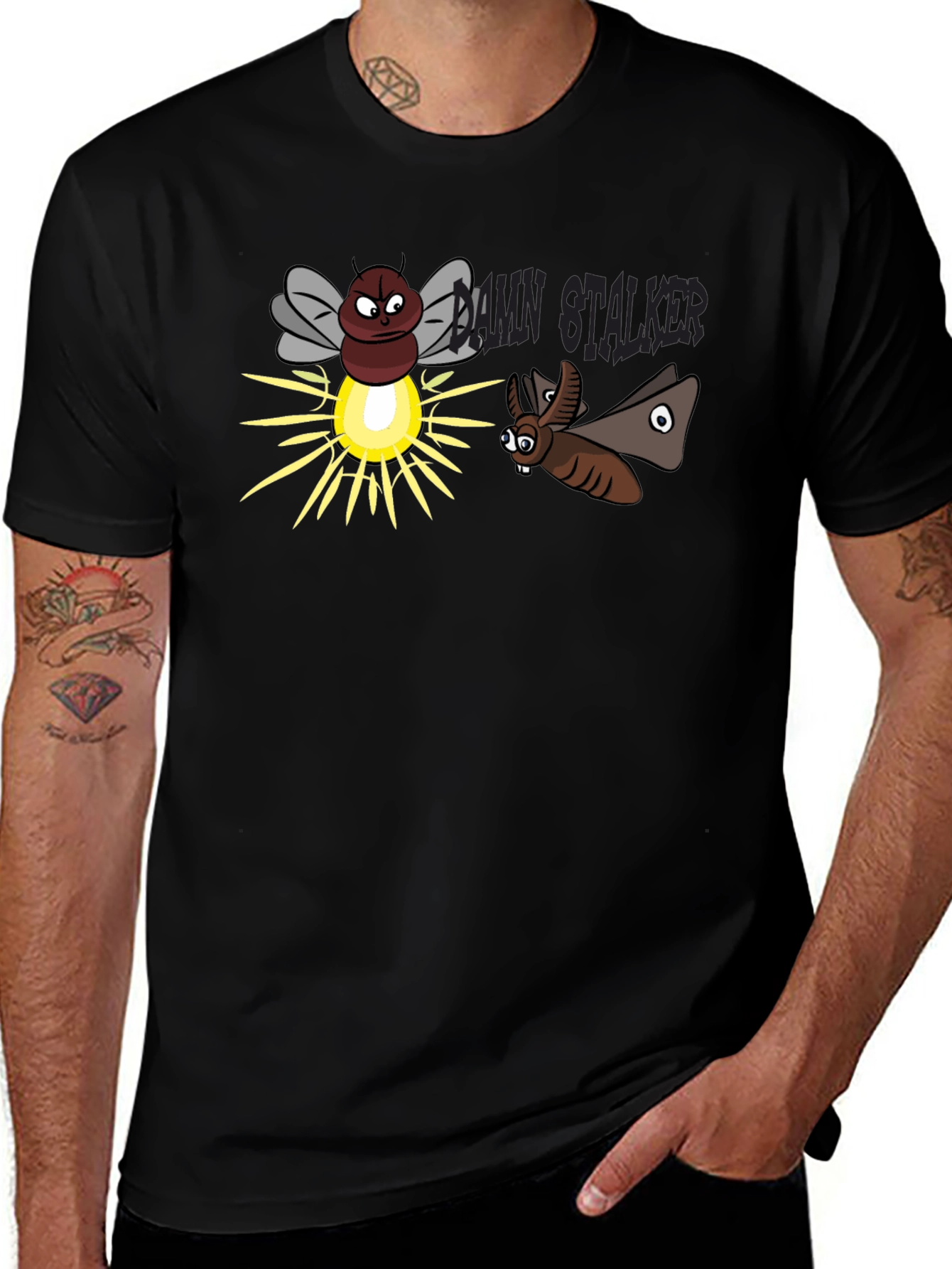 Funny Stalker Cartoon T-Shirt