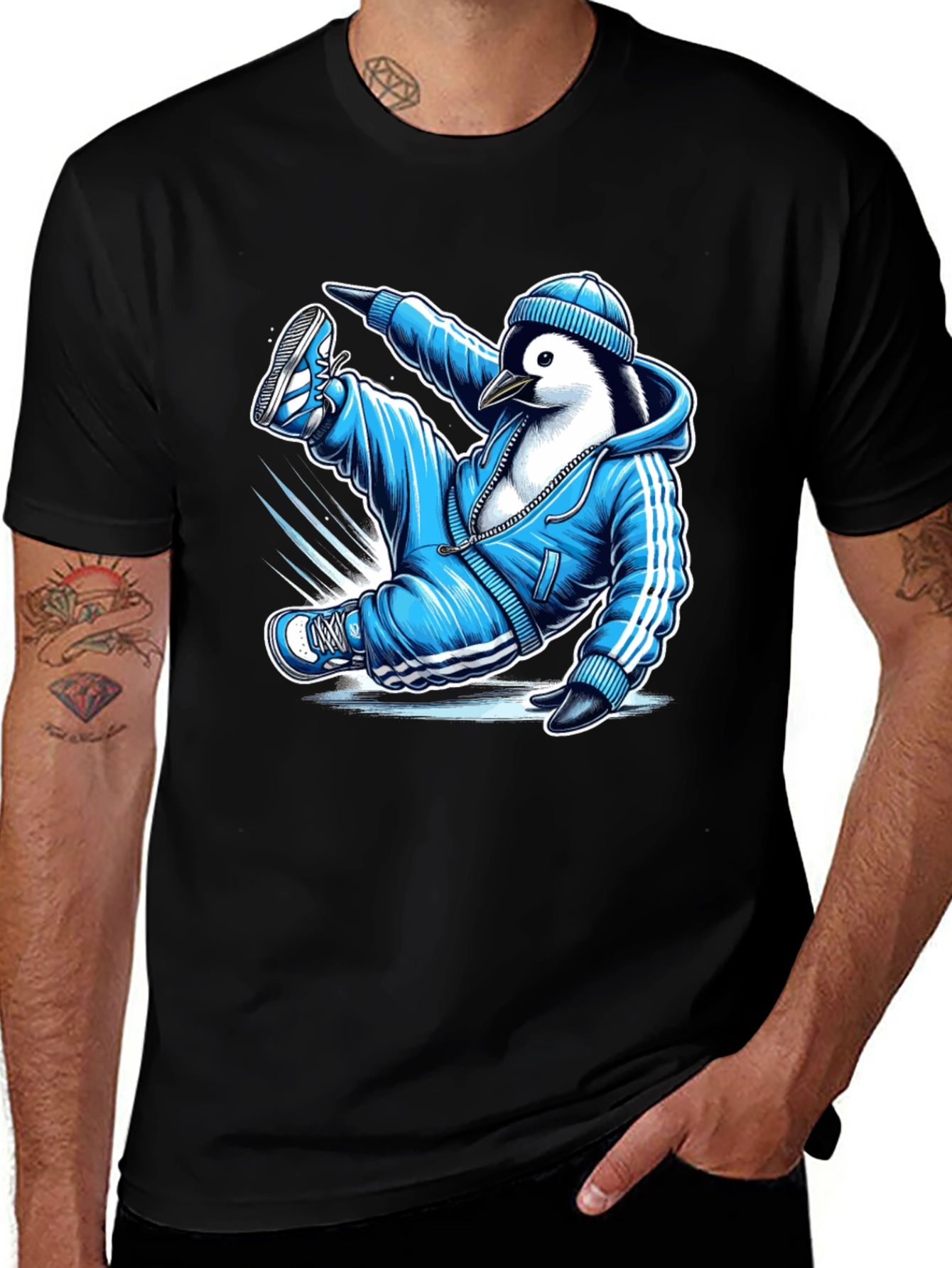 Variant 6 of Cool Penguin Graphic Tee