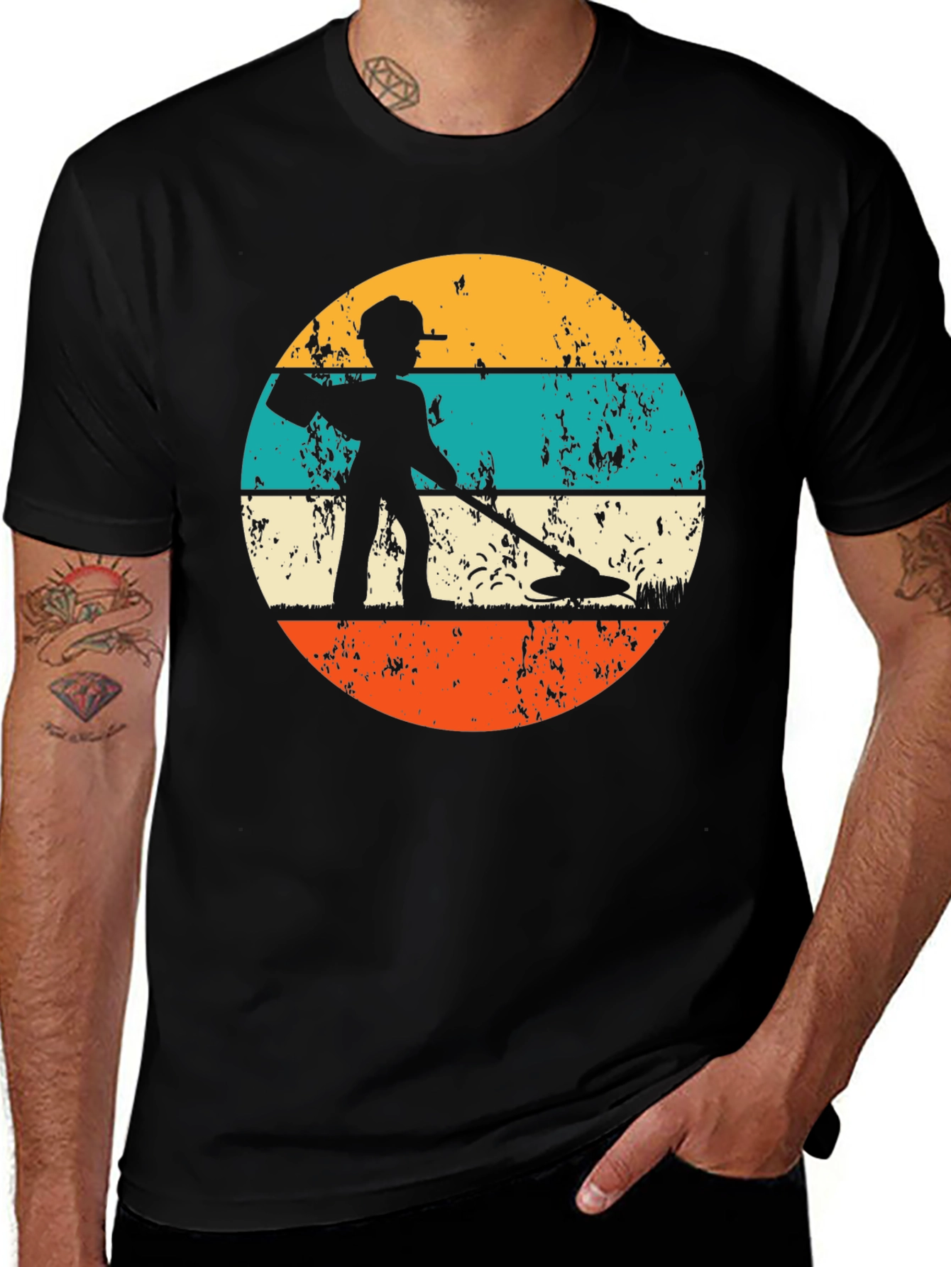 Variant 27 of Retro Metal Detecting T-Shirt