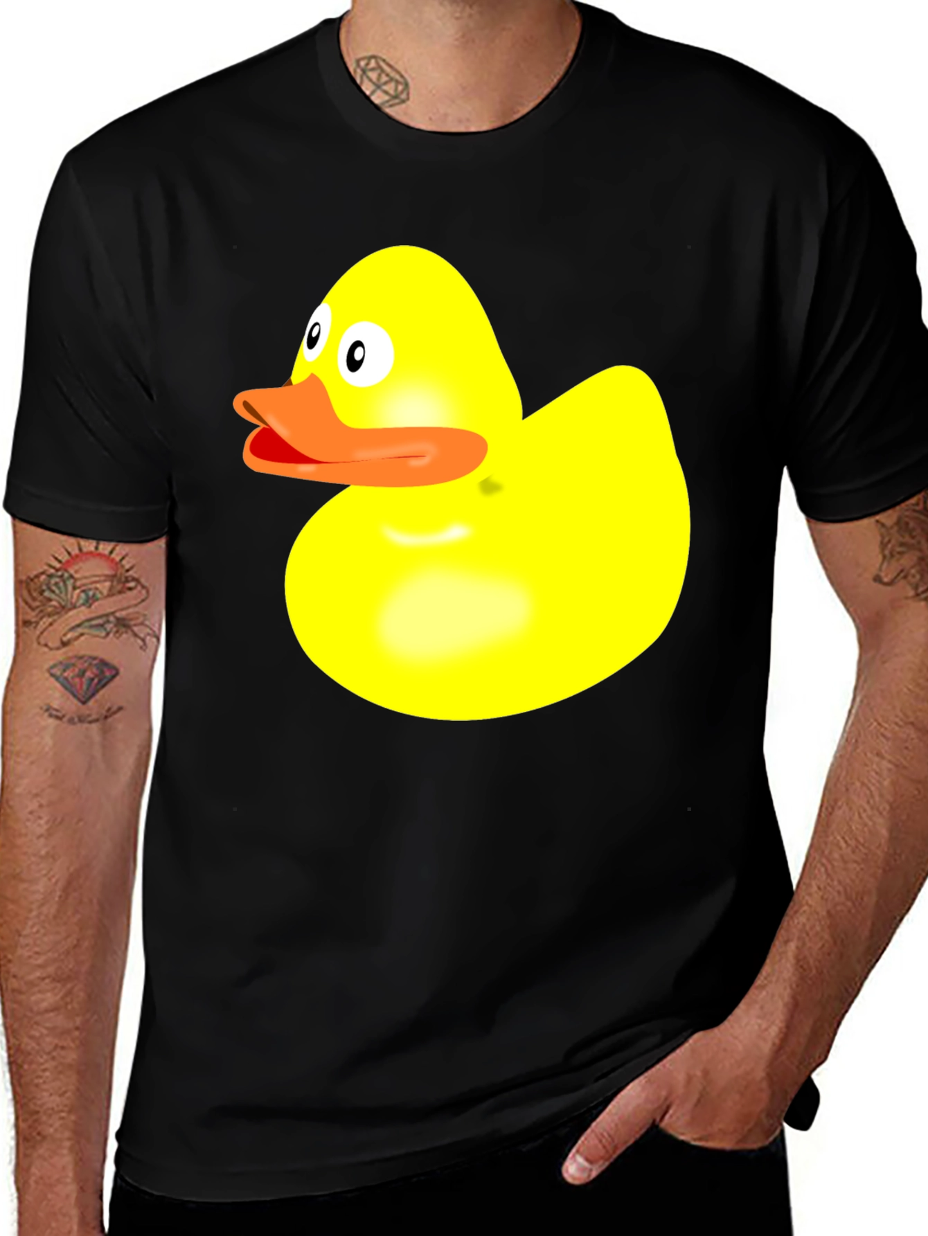 Variant 28 of Rubber Duckie Graphic Tee - Mens Novelty T-Shirt