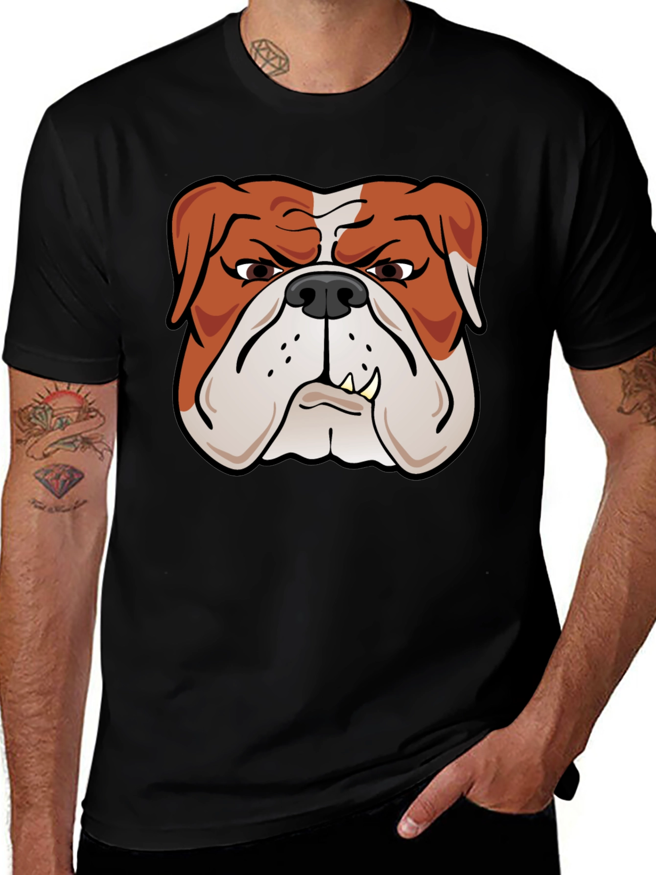 Variant 26 of Bulldog Graphic Tee - Fierce Style