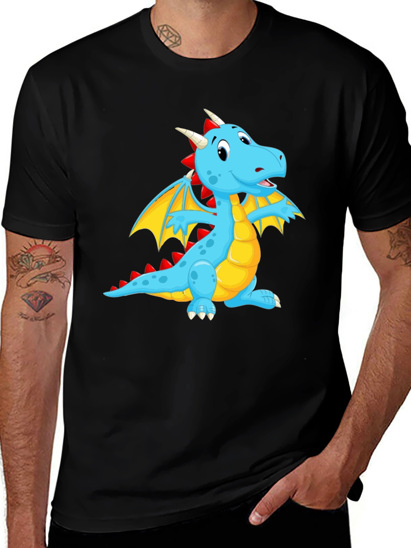 Blue Dragon Graphic Tee - Fun & Unique Design