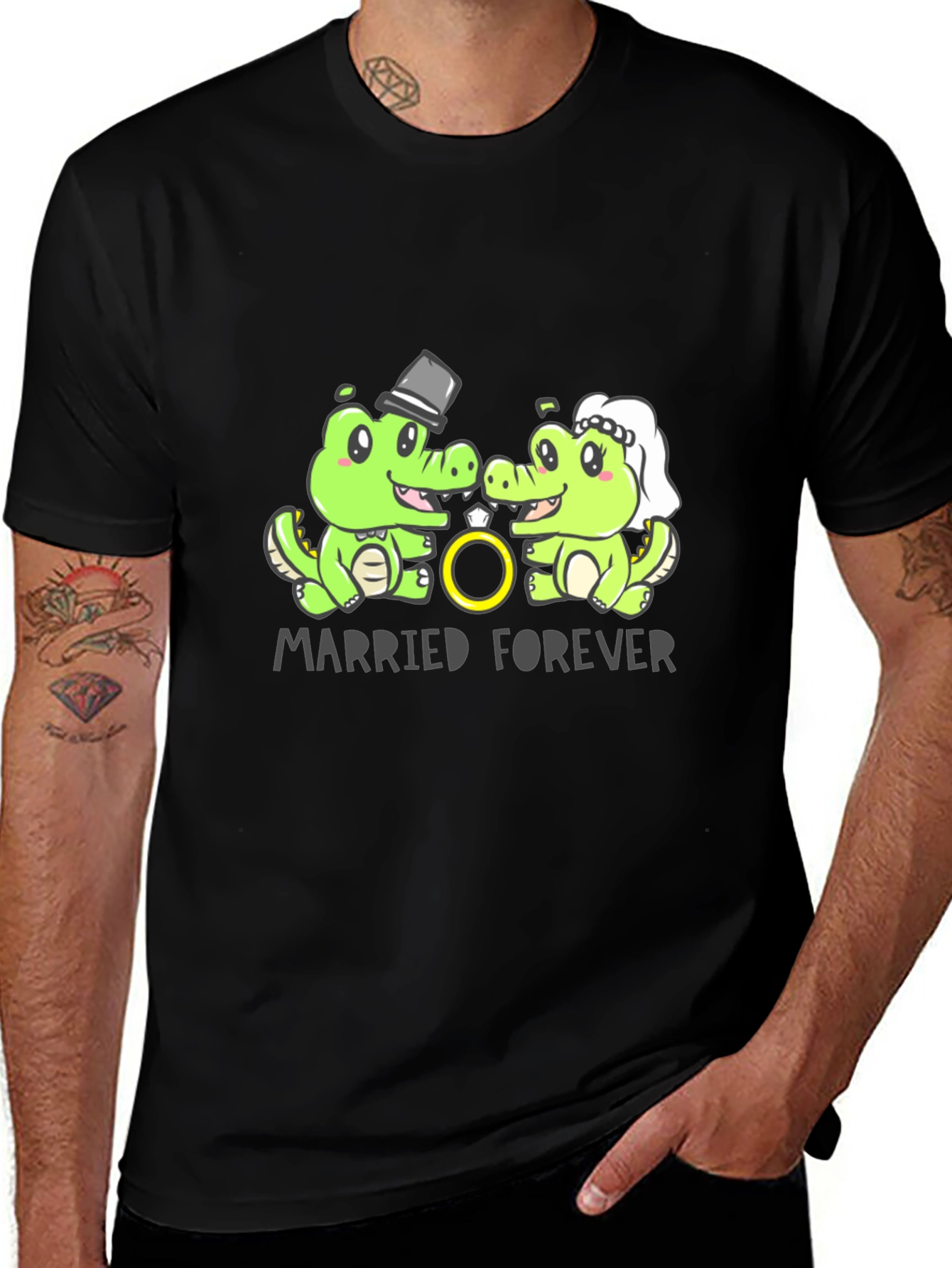 Married Forever Crocodile T-Shirt