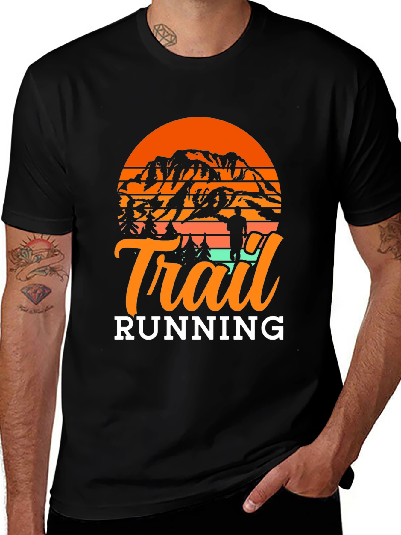 Variant 27 of Trail Running Graphic T-Shirt