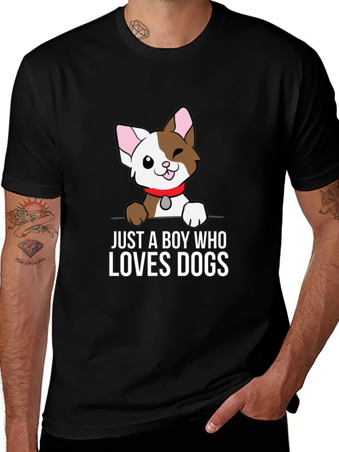 Just a Boy Who Loves Dogs T-Shirt