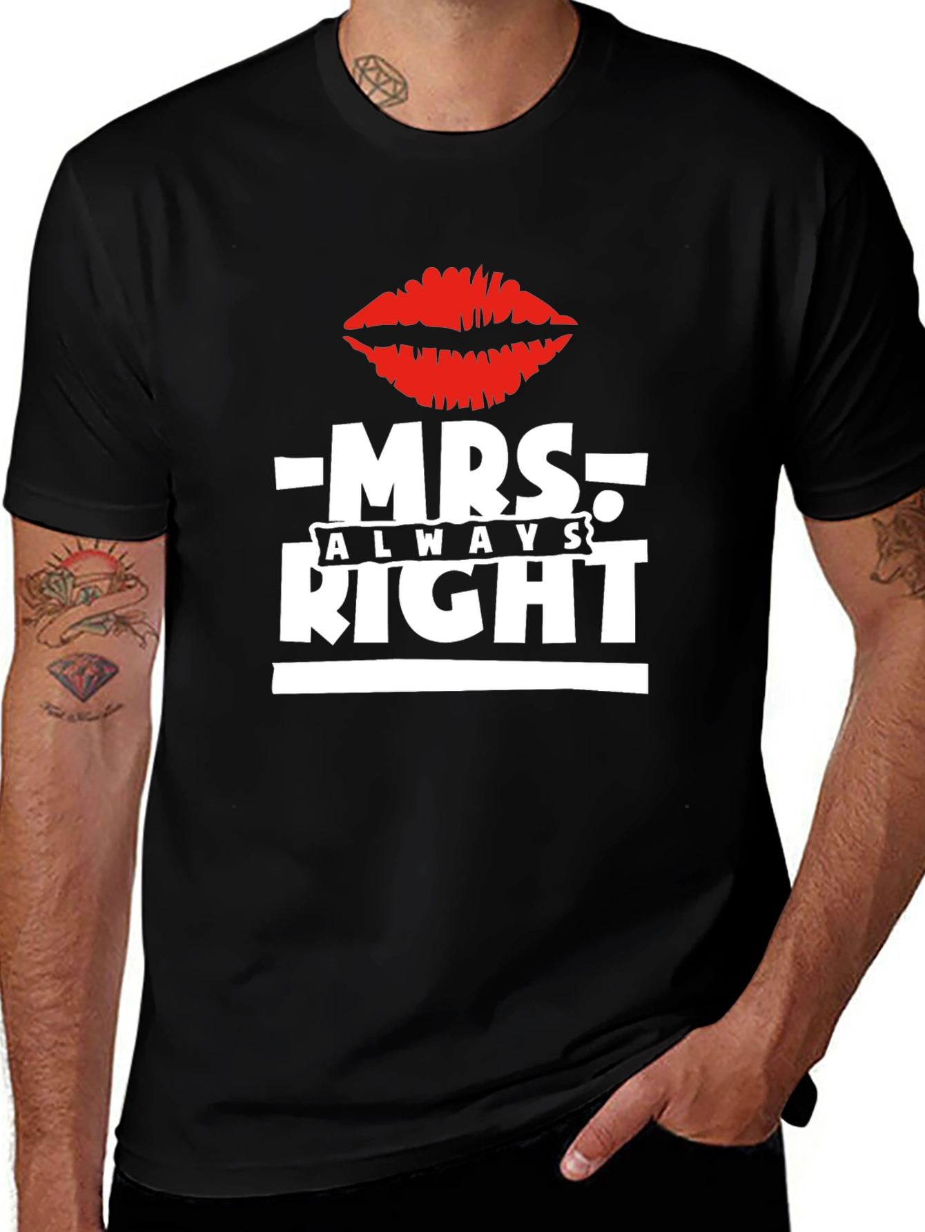 Variant 25 of Mrs Always Right Black T-Shirt