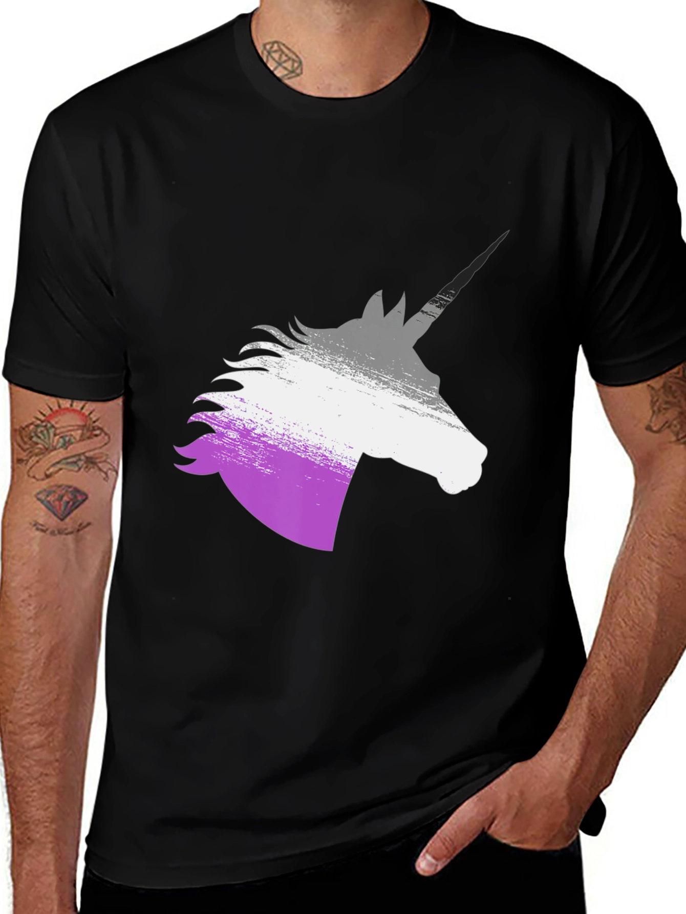 Variant 11 of Asexual Pride Unicorn T-Shirt