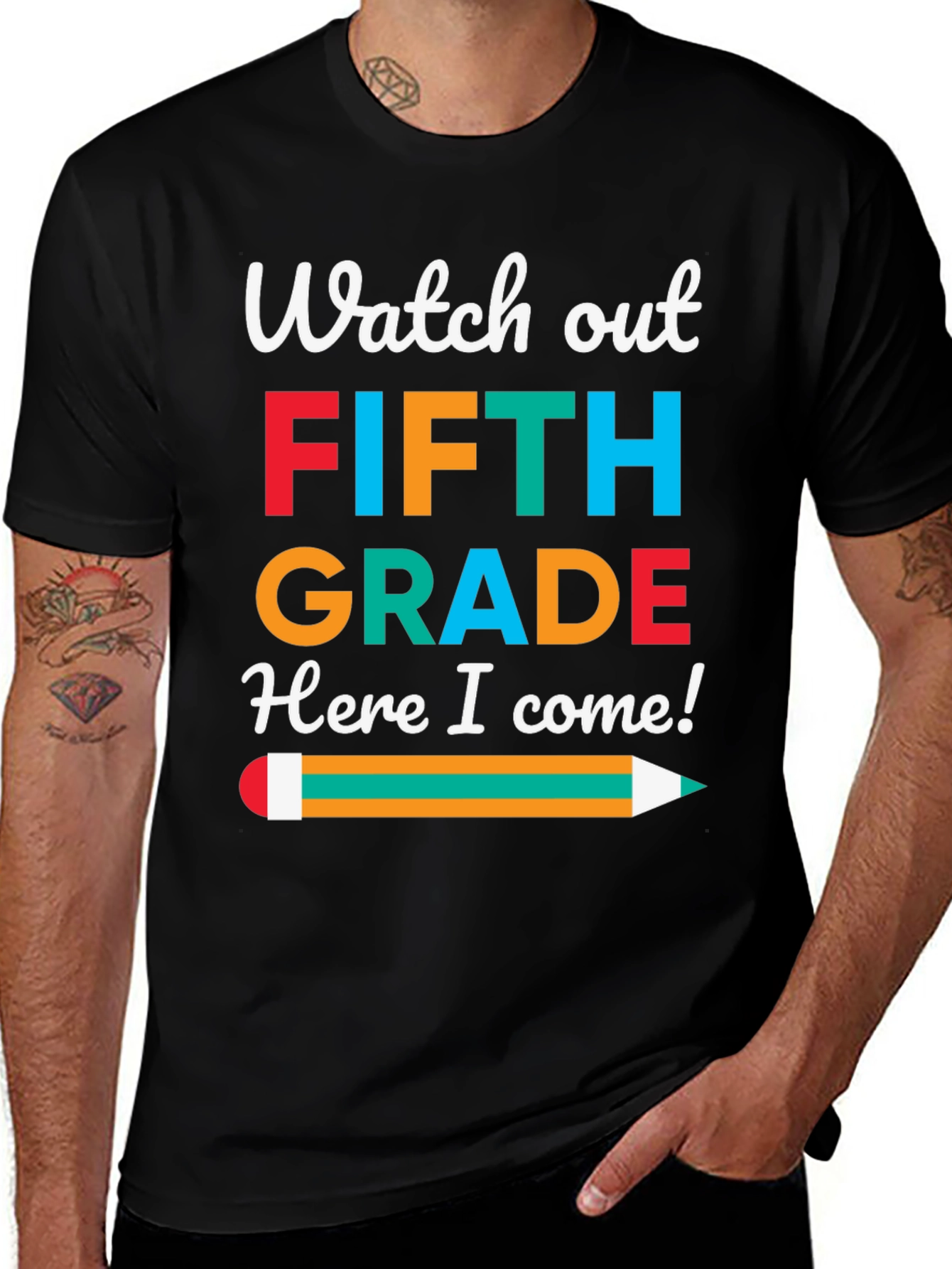 Variant 15 of Watch Out Fifth Grade T-Shirt