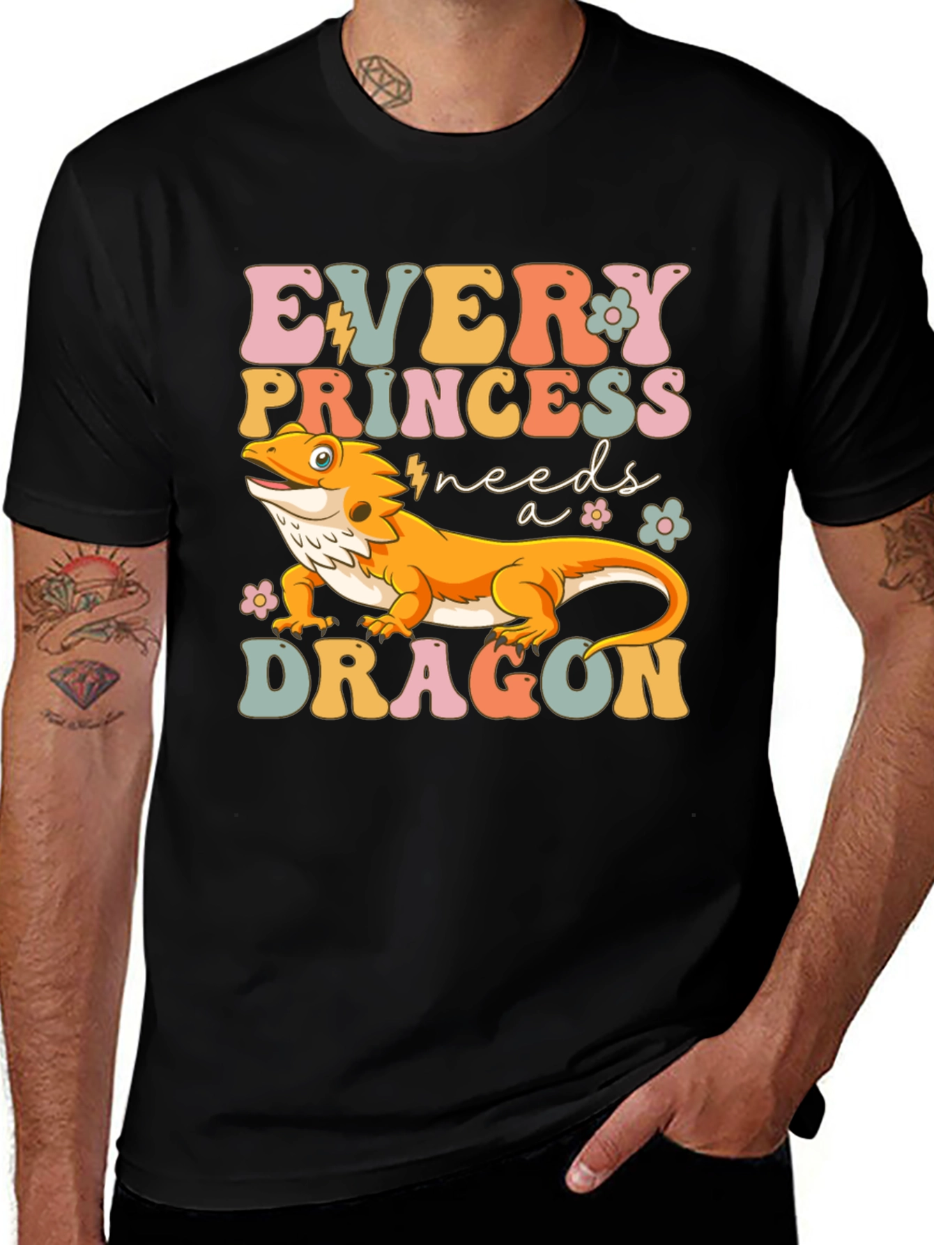 Variant 3 of Every Princess Needs a Dragon T-Shirt