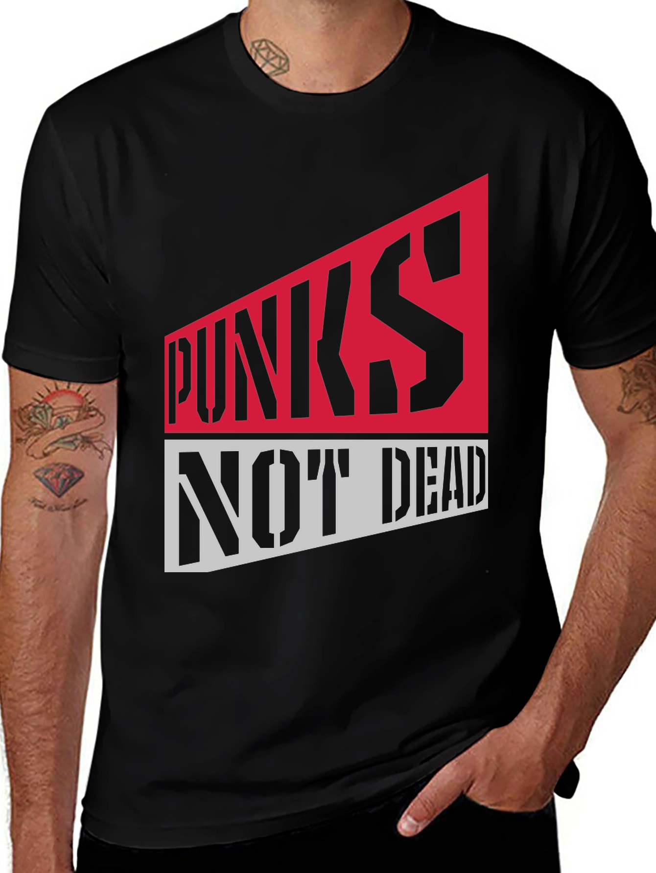 Variant 12 of Punks Not Dead Graphic Tee