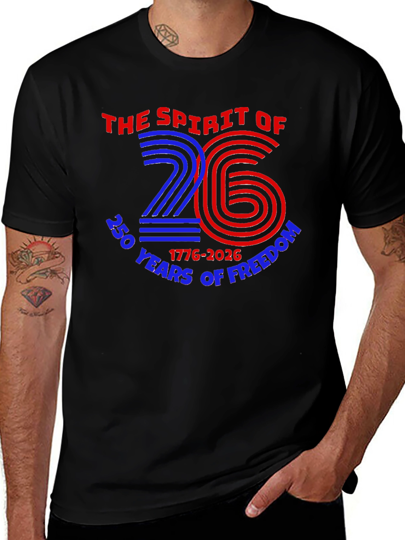 Variant 19 of Patriotic 250 Years of Freedom T-Shirt