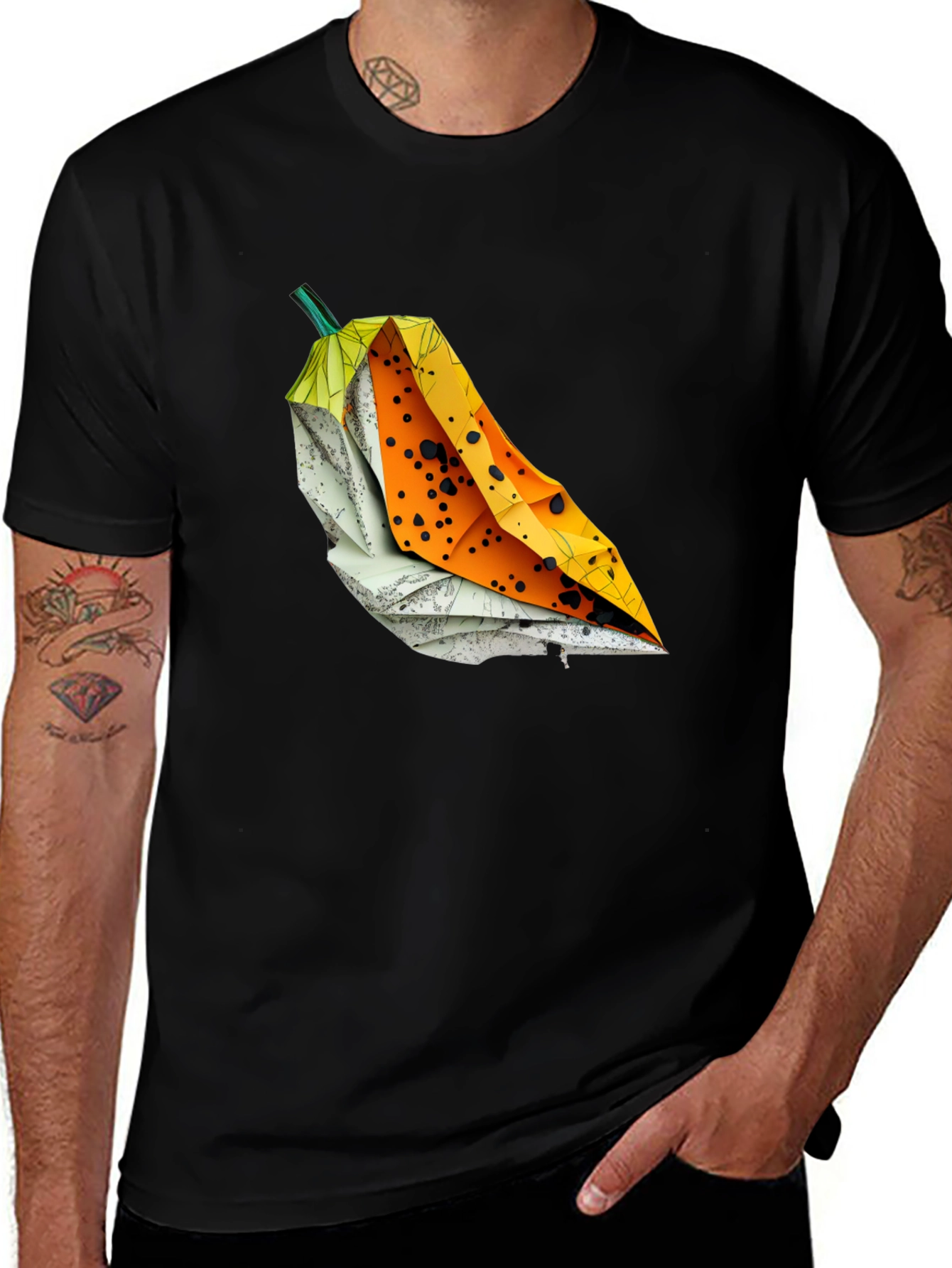 Origami Pepper Graphic T-Shirt