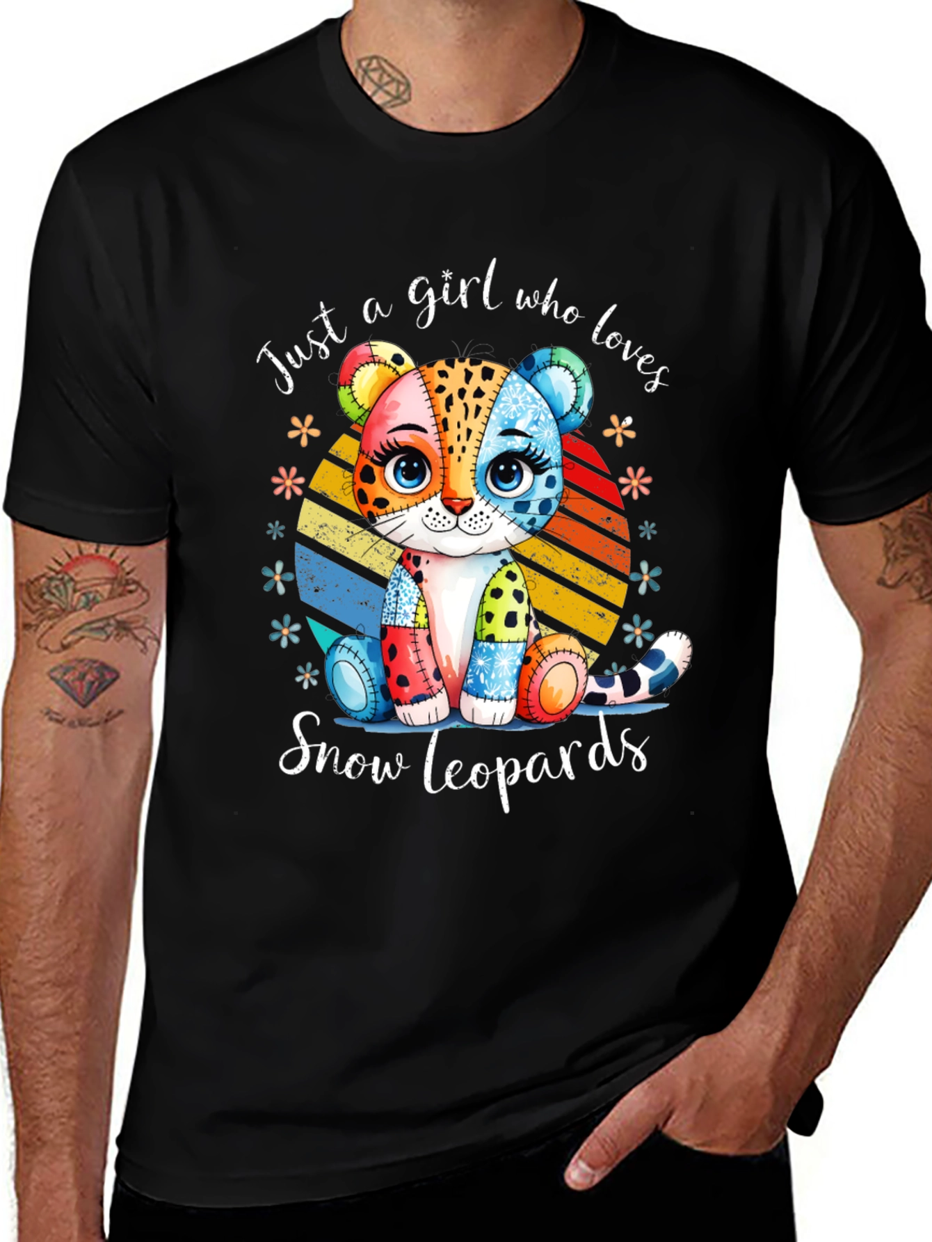 Just a Girl Who Loves Snow Leopards T-Shirt