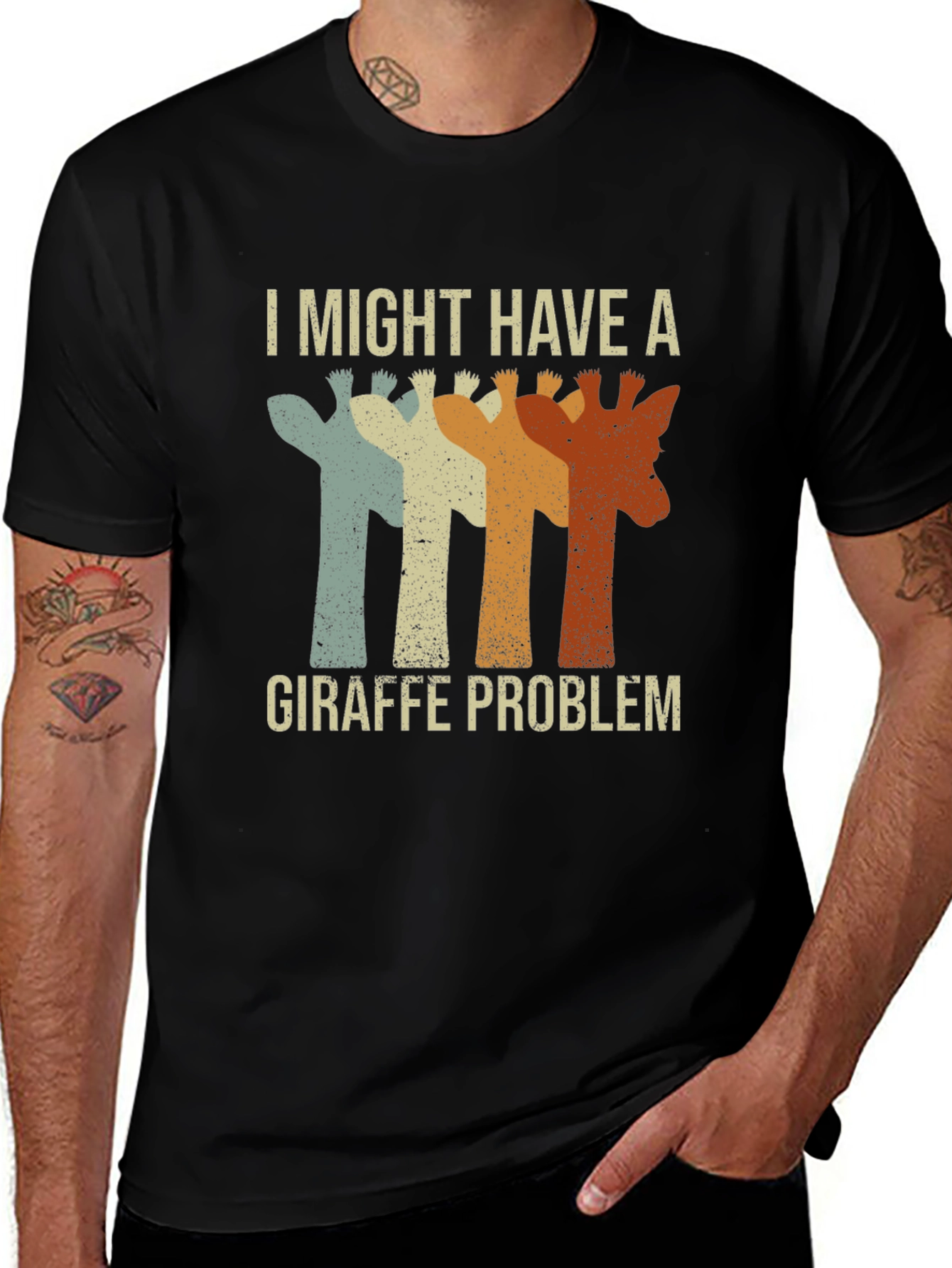 Variant 27 of Giraffe Problem T-Shirt - Funny Graphic Tee