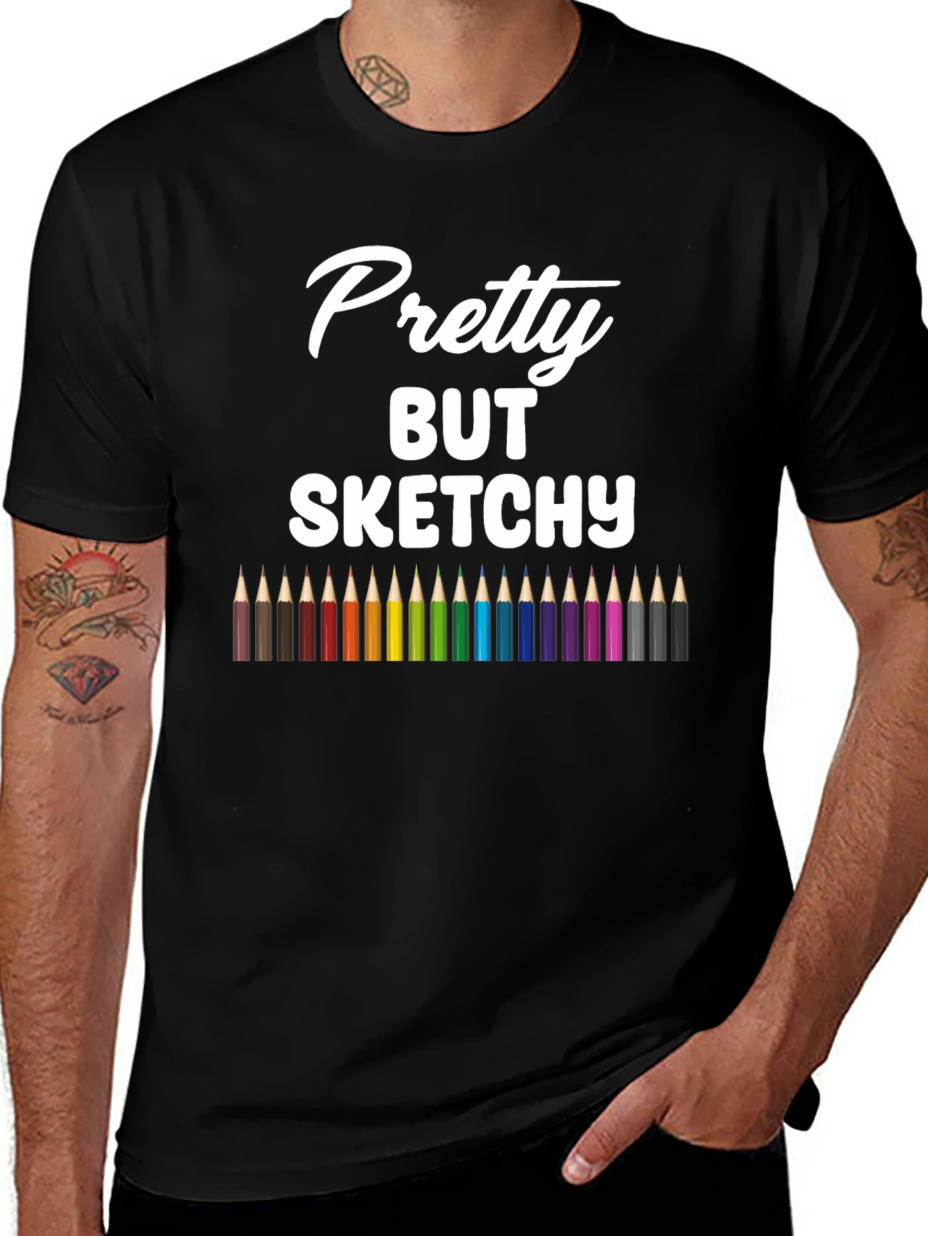 Variant 16 of Pretty But Sketchy Graphic Tee