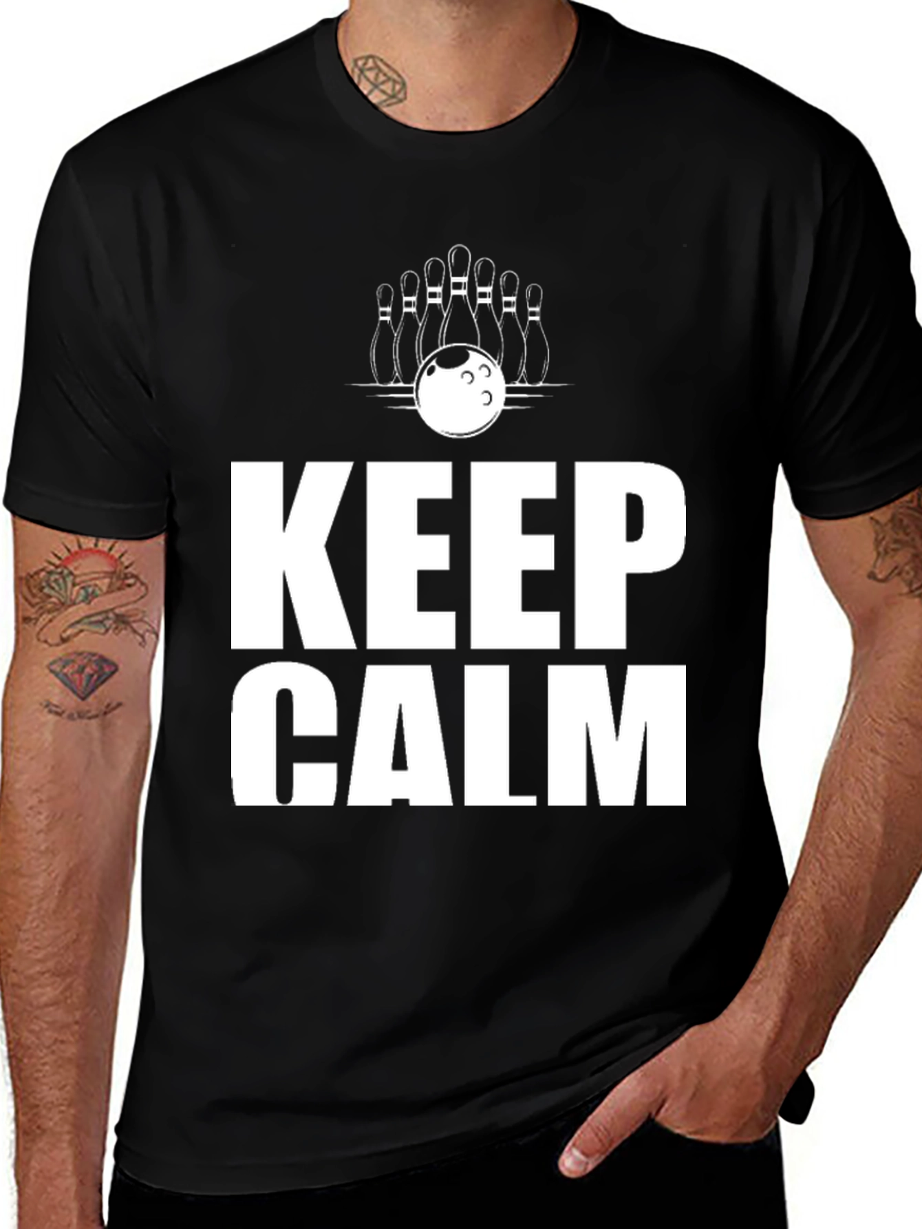 Variant 21 of Keep Calm Bowling T-Shirt