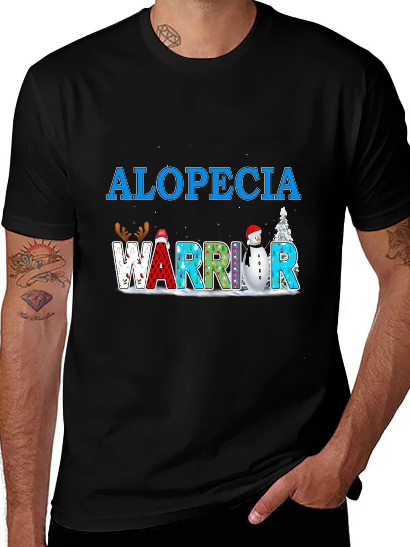 Alopecia Warrior T-Shirt Winter Holiday