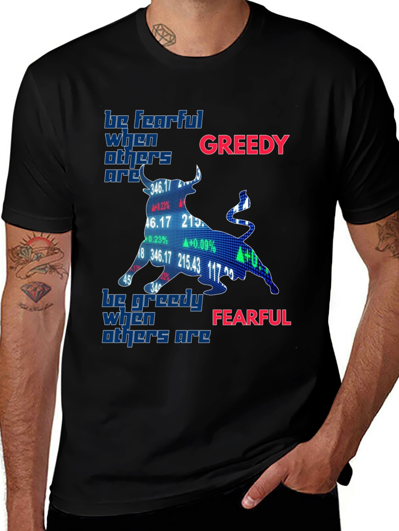 Variant 21 of Be Fearful When Others Are Greedy T-Shirt