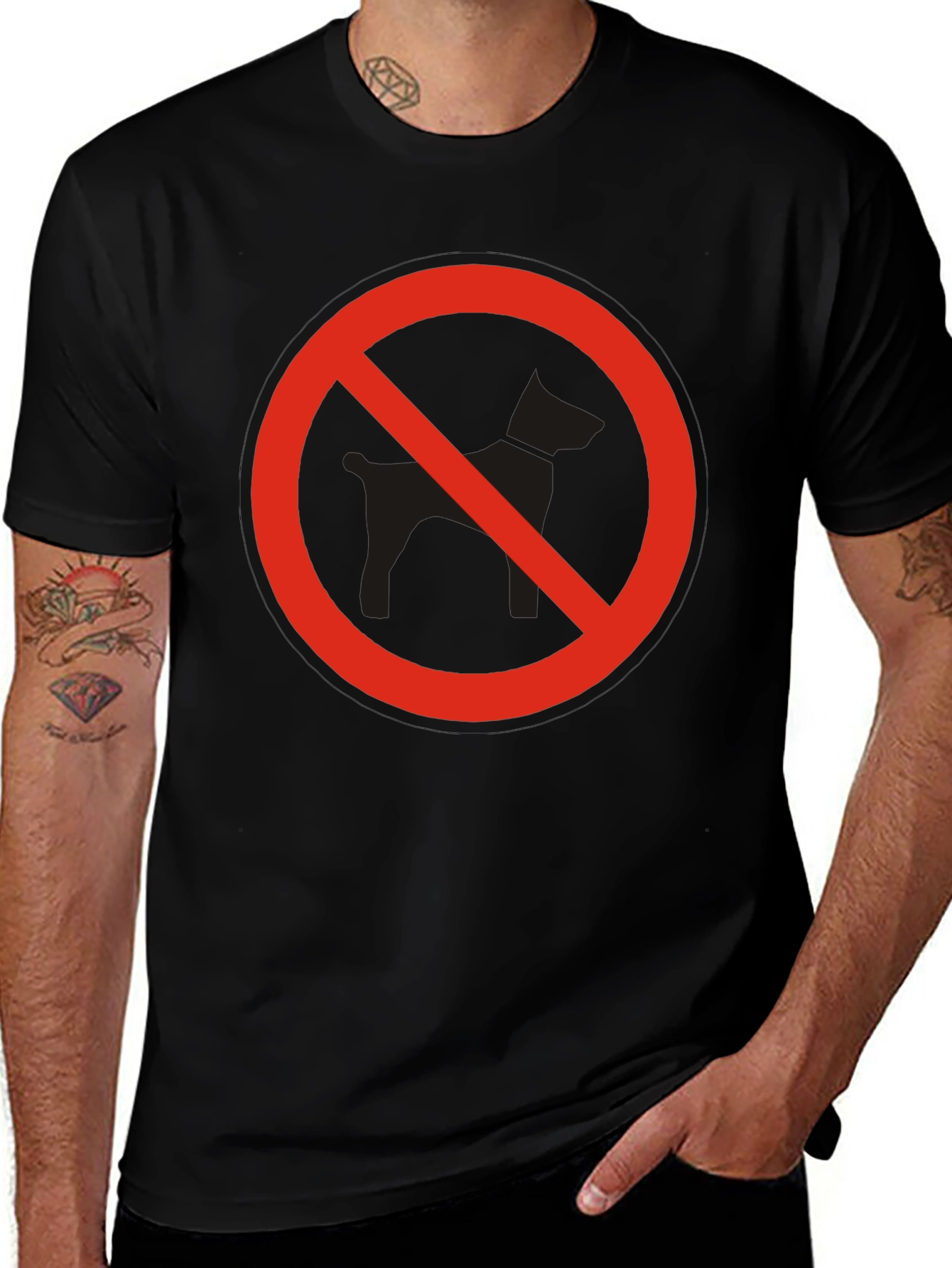 Variant 8 of No Dogs Allowed Graphic T-Shirt