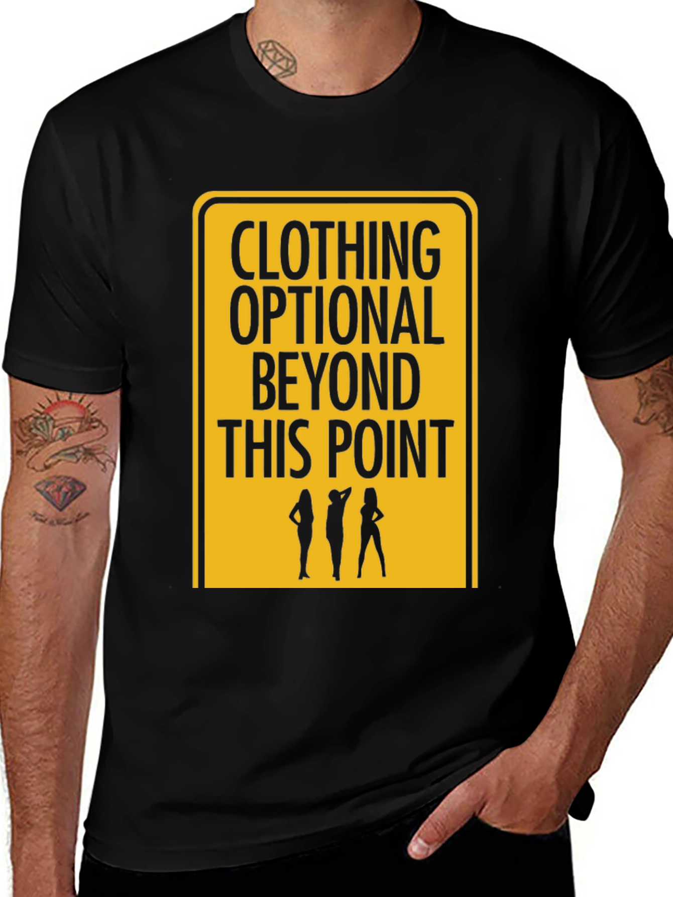 Variant 26 of Clothing Optional T-Shirt - Funny Graphic Tee