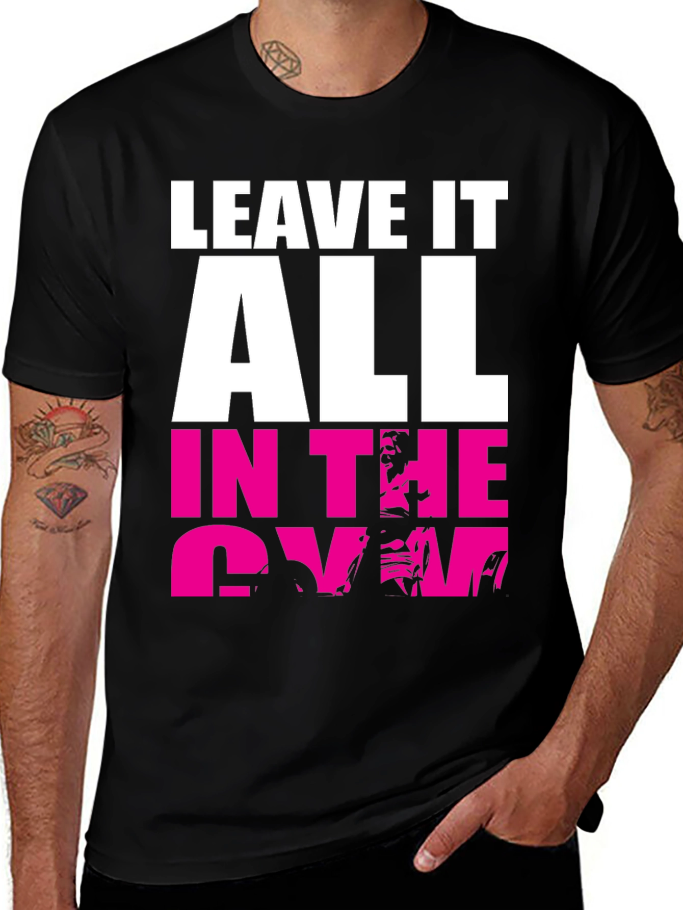Variant 4 of Leave It All In The Gym Graphic T-Shirt