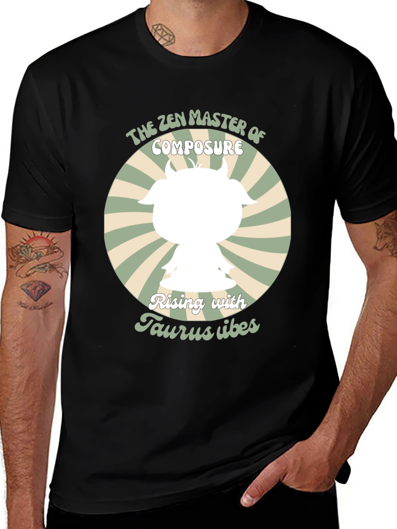 Zen Master Taurus T-Shirt - Rising Vibes