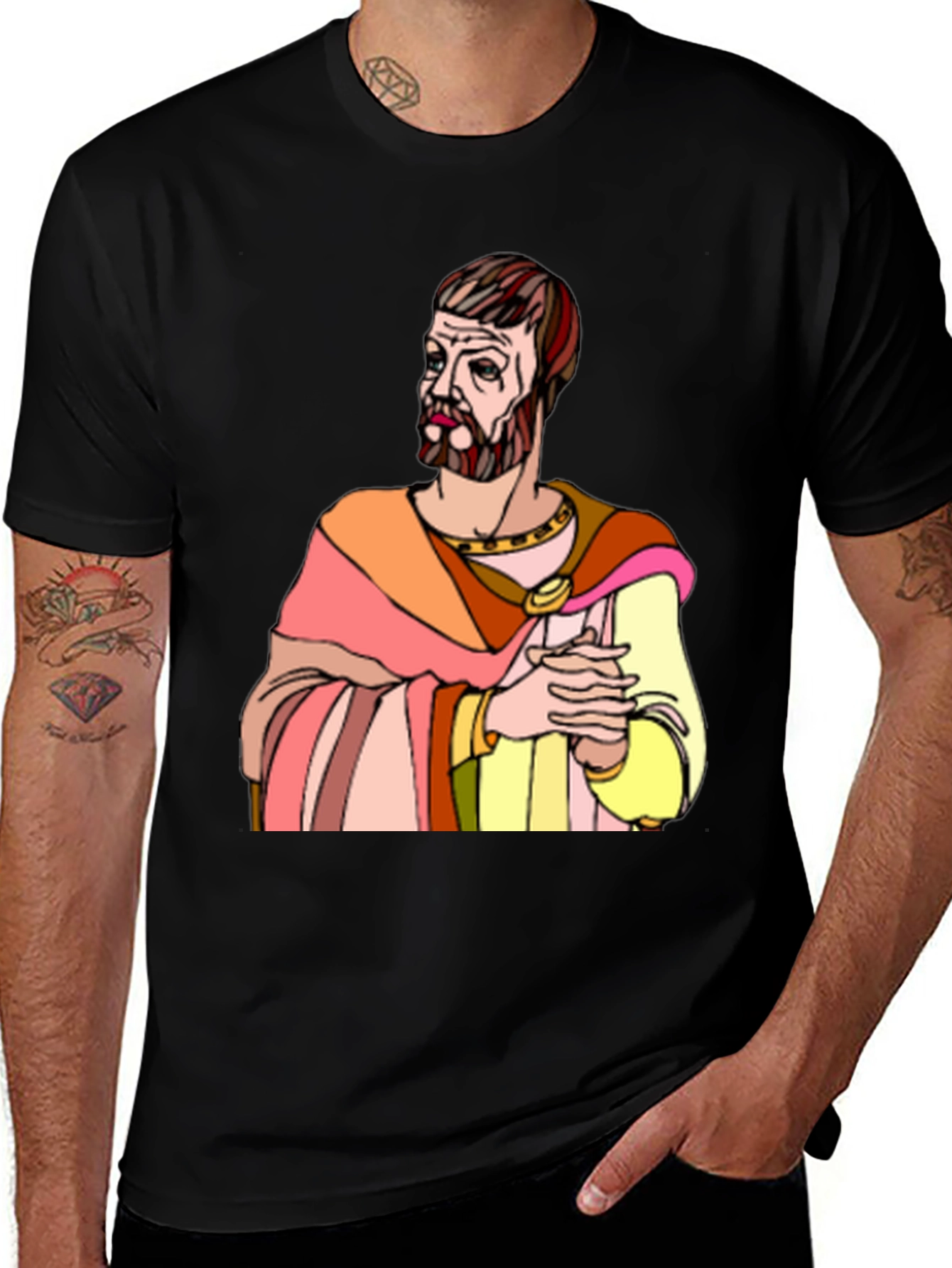 Variant 3 of Roman Emperor Graphic T-Shirt - Unique Art Design