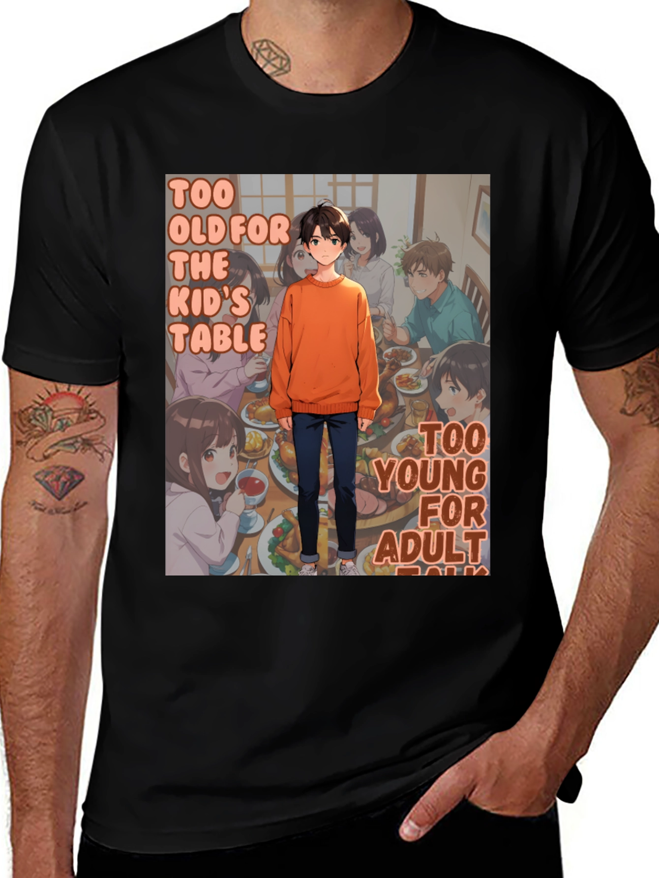 Variant 27 of Anime Style Too Old Too Young T-Shirt