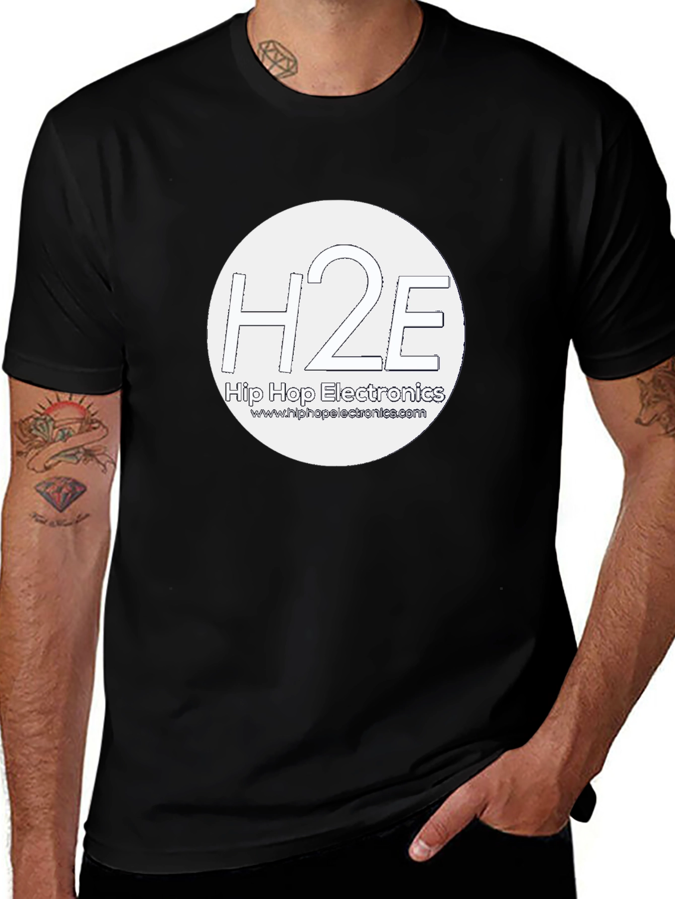 H2E Hip Hop Electronics Black T-Shirt