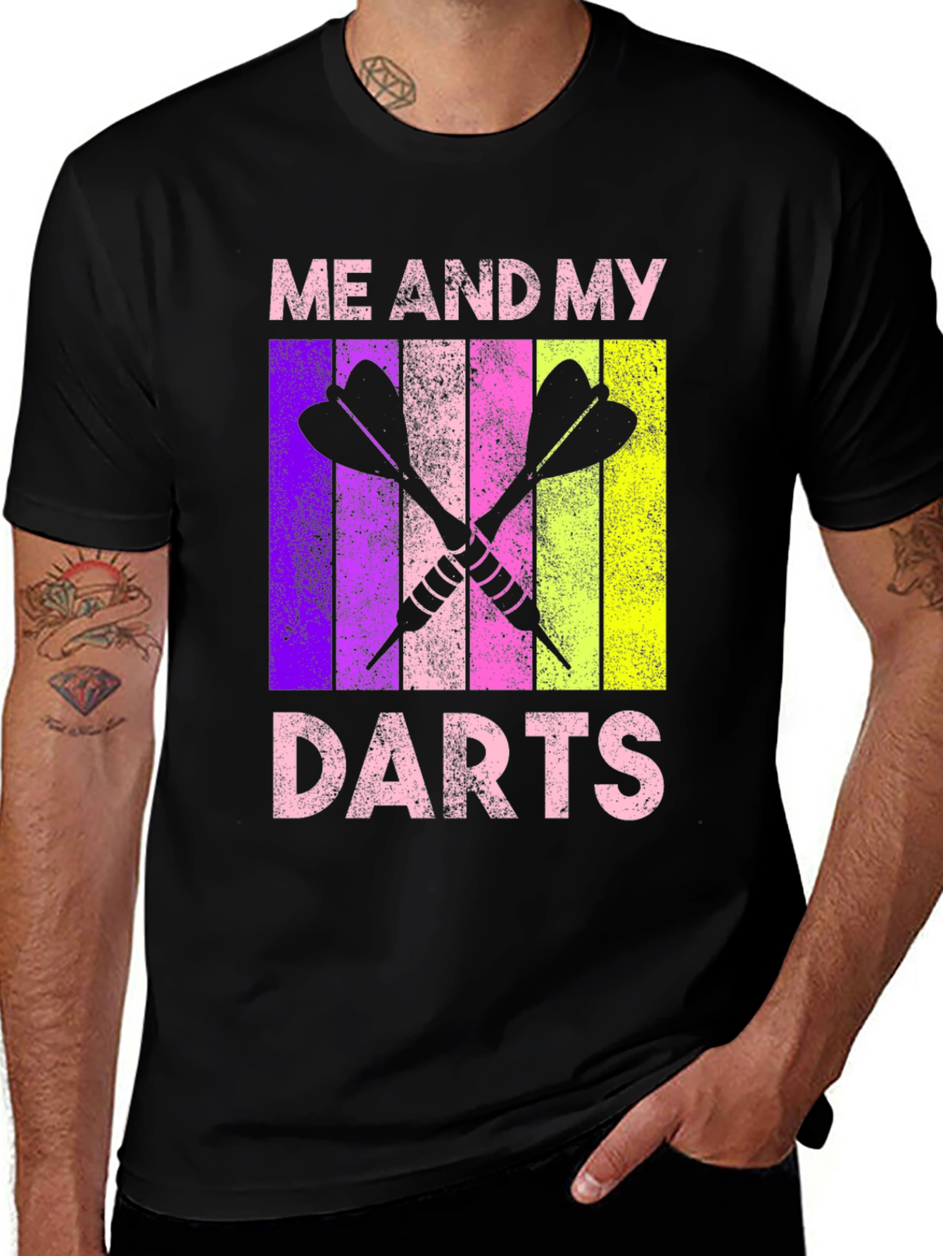 Black Me and My Darts Graphic Tee main image