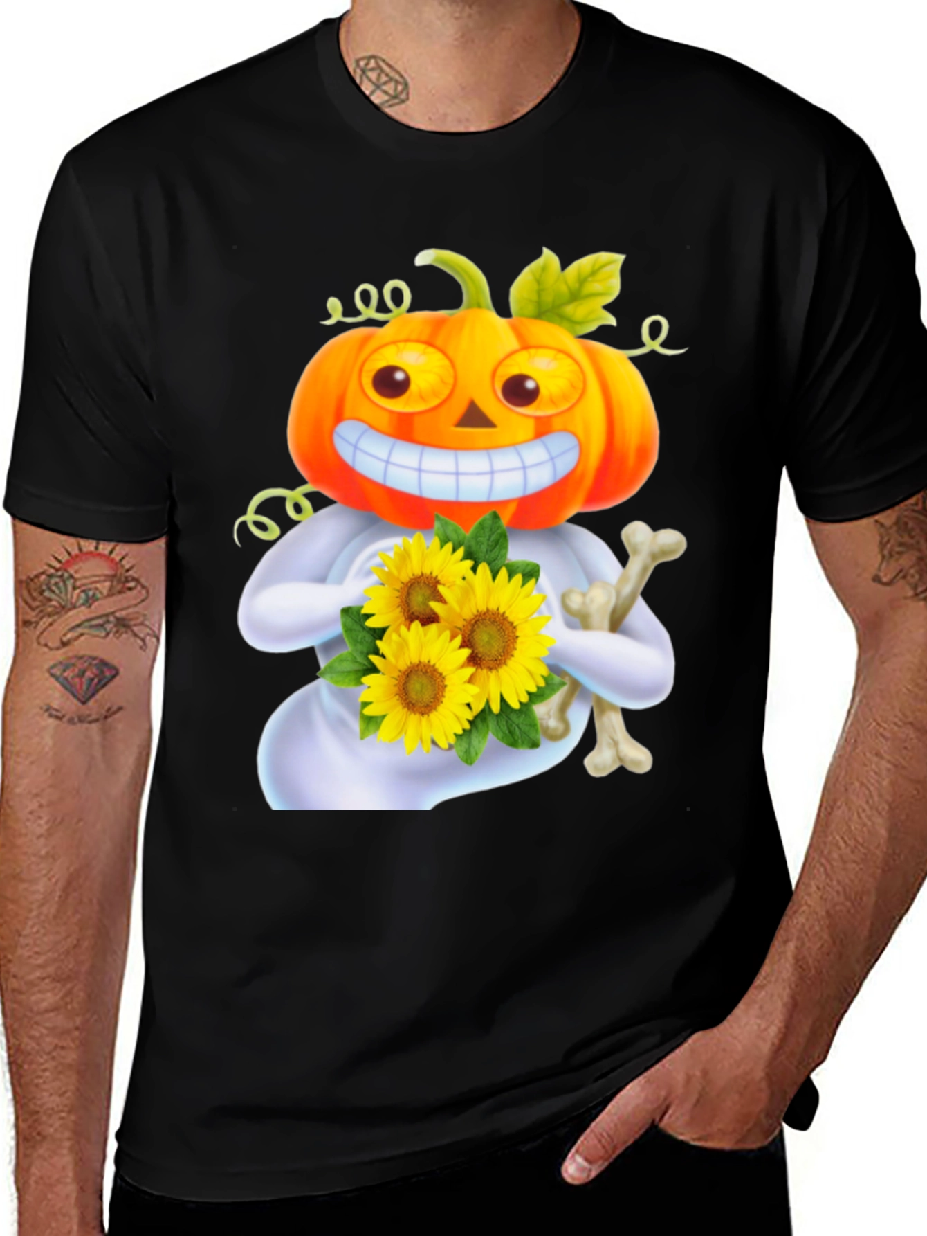 Halloween Pumpkin Ghost T-Shirt