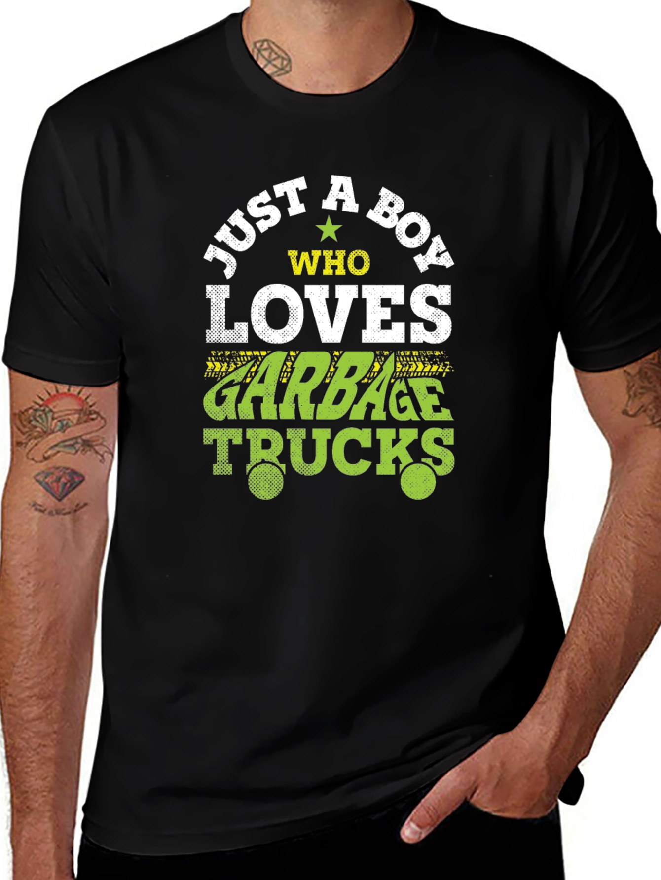 Variant 9 of Just A Boy Who Loves Garbage Trucks T-Shirt