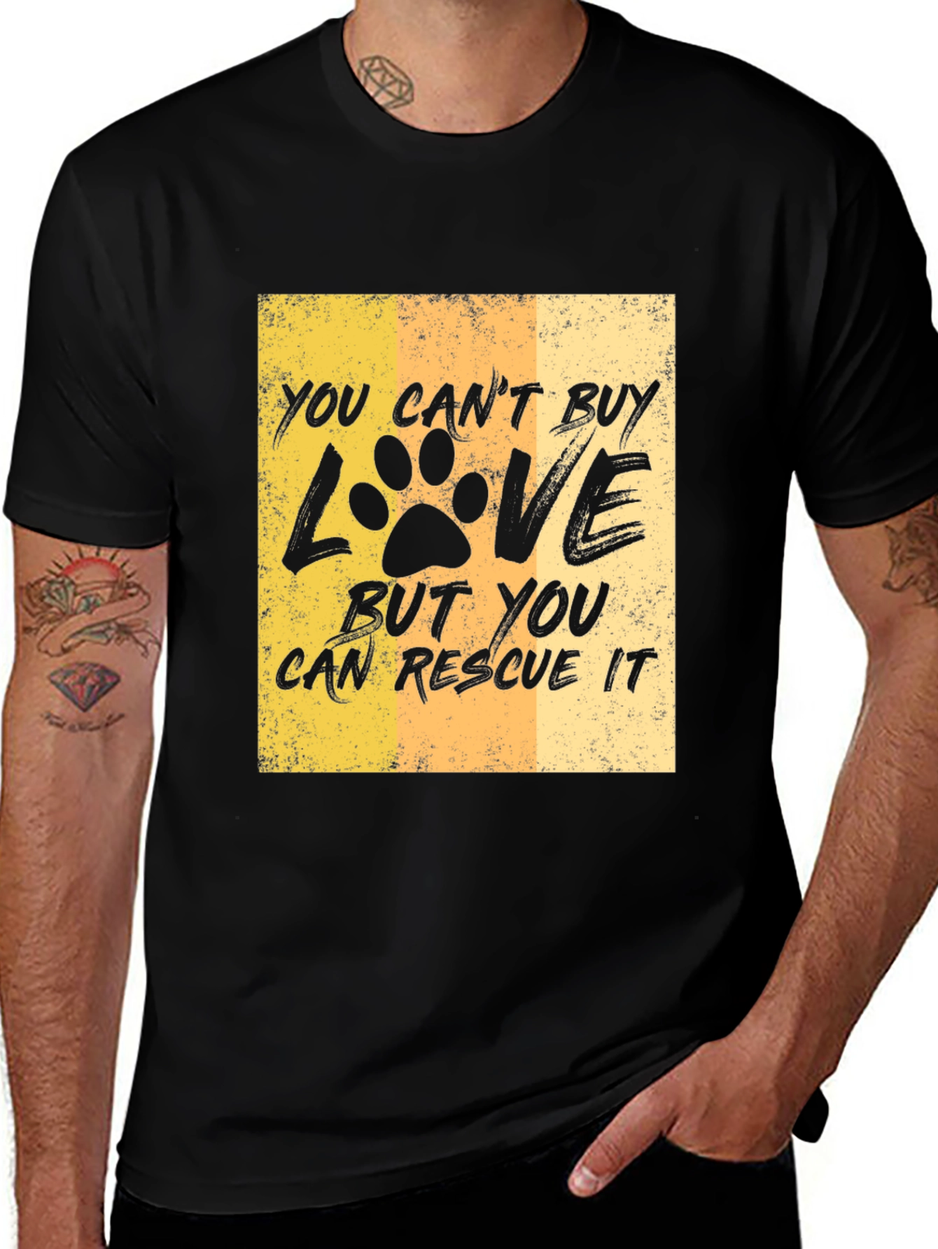 Variant 18 of Rescue Dog Lover T-Shirt: You Can't Buy Love