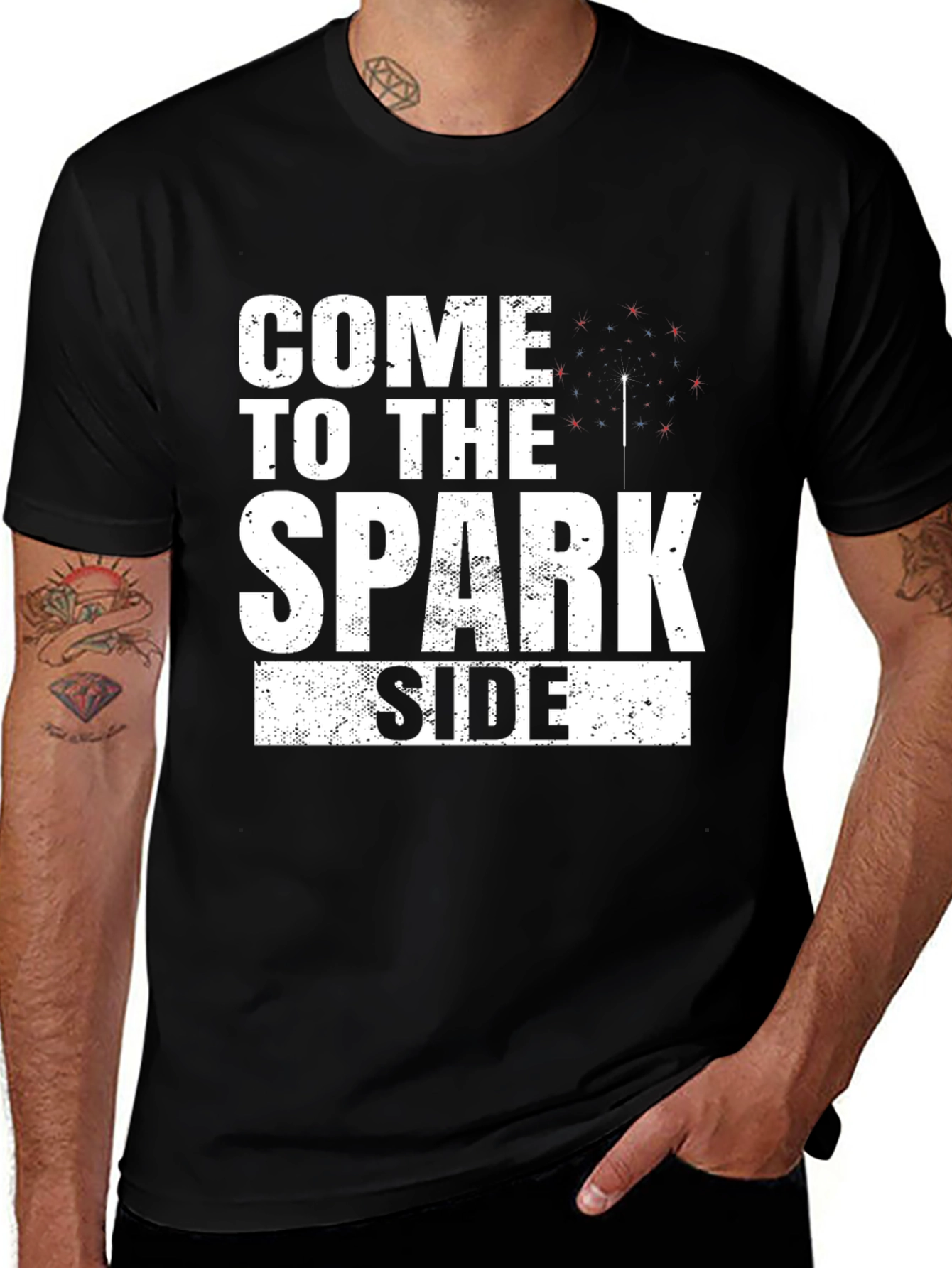 Variant 29 of Come to the Spark Side T-Shirt