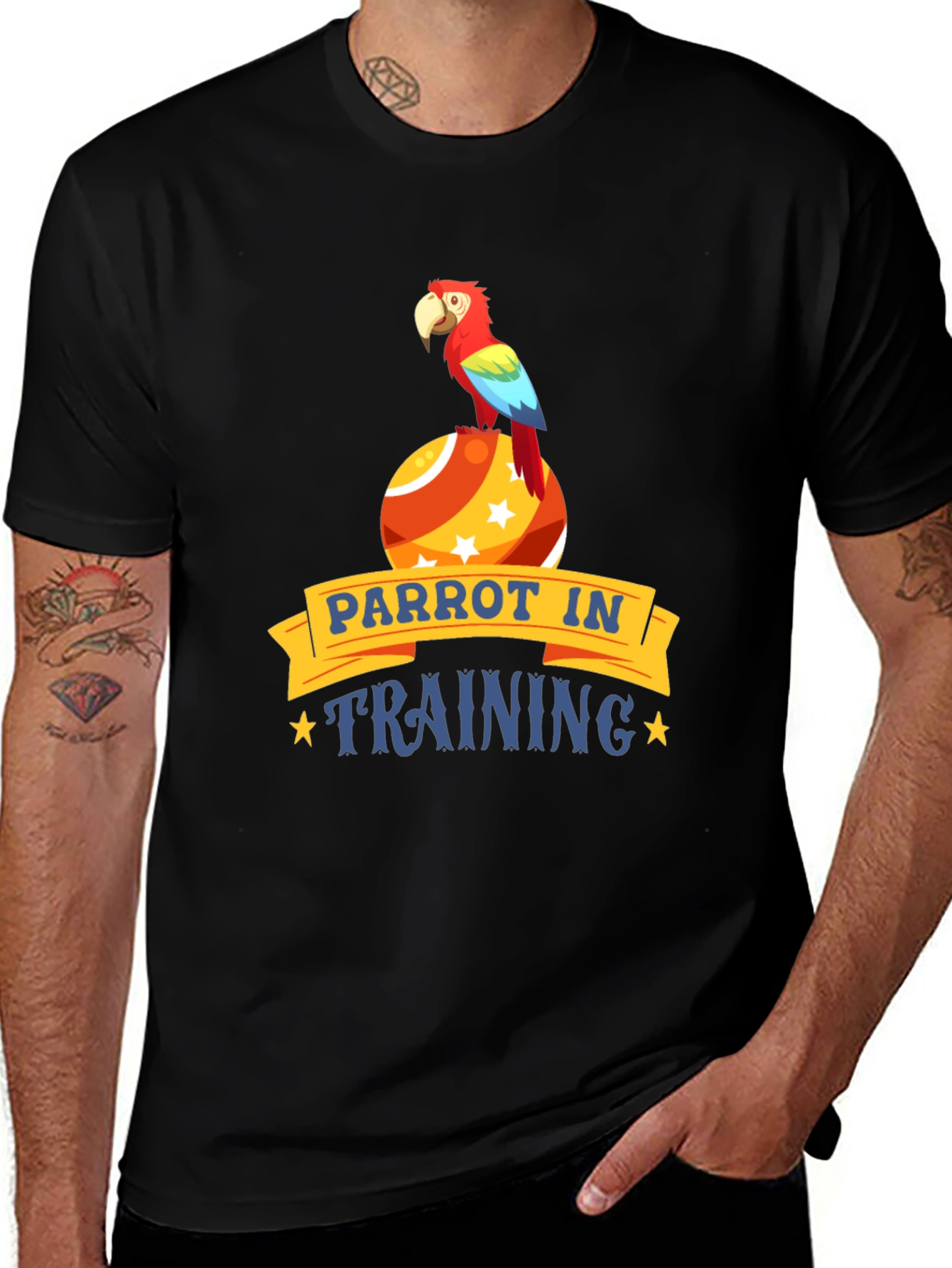 Variant 22 of Parrot in Training Graphic T-Shirt