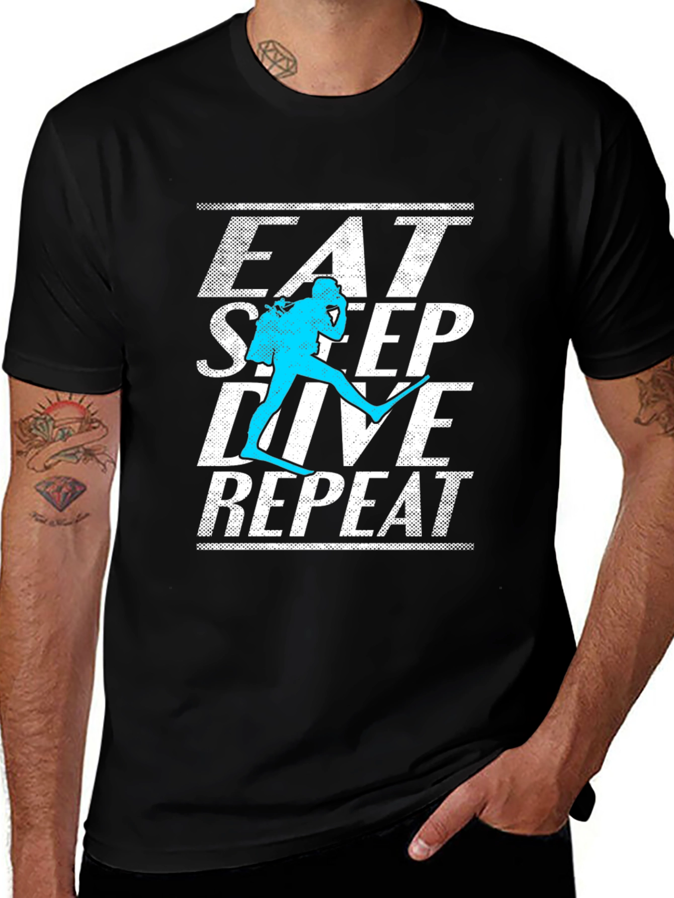 Eat Sleep Dive Repeat T-Shirt Scuba Diving Shirt