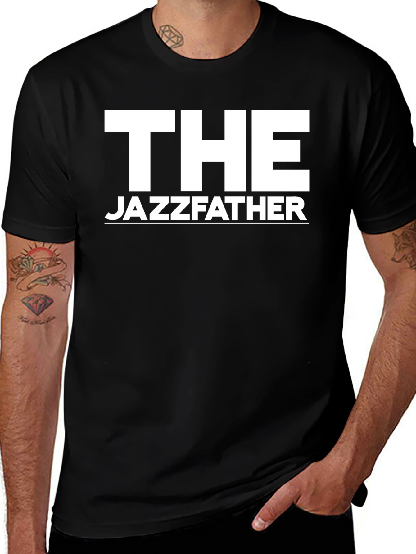 Variant 26 of The Jazzfather T-Shirt - Classic Black Tee