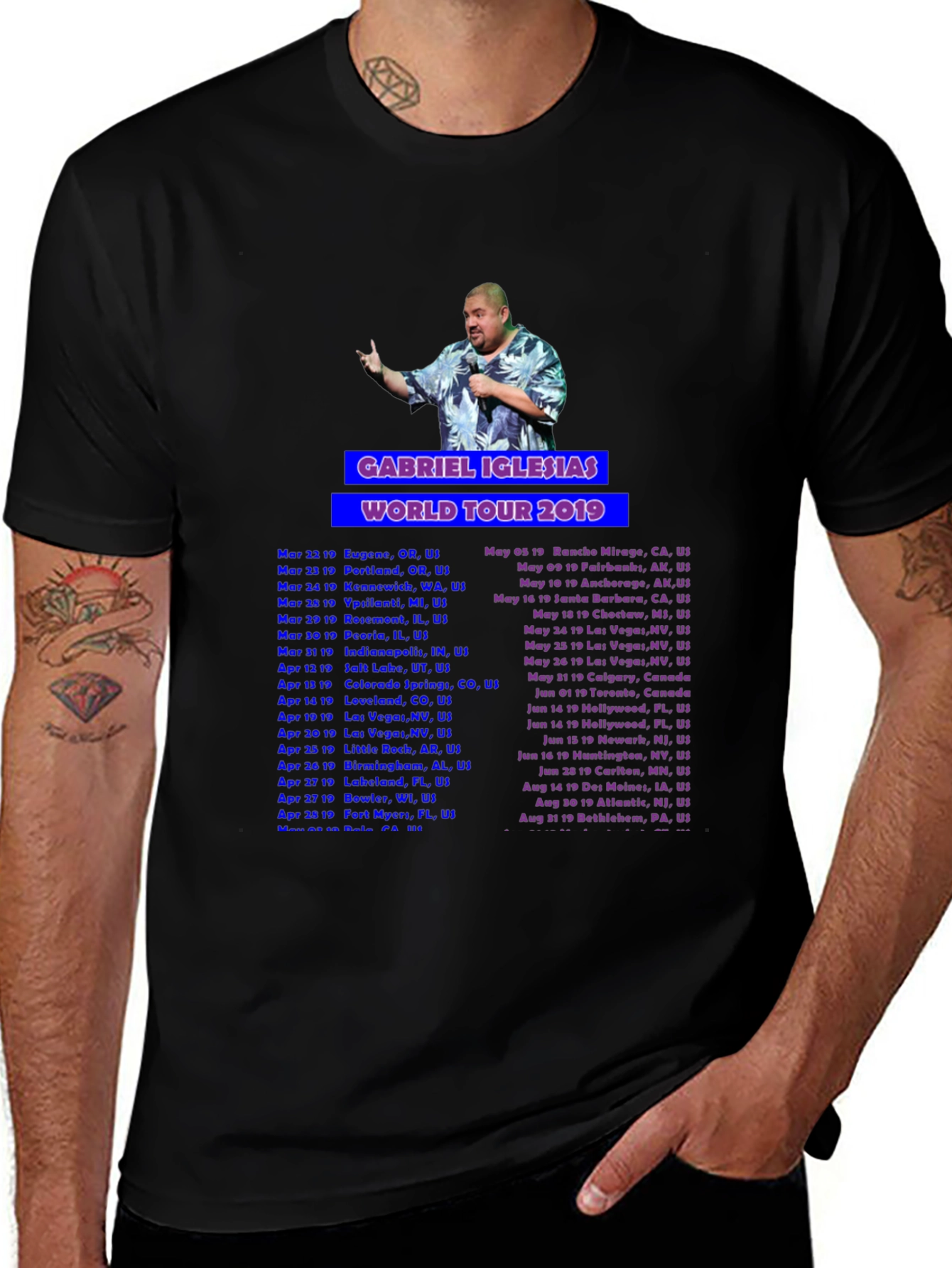 Gabriel Iglesias World Tour 2019 T-Shirt