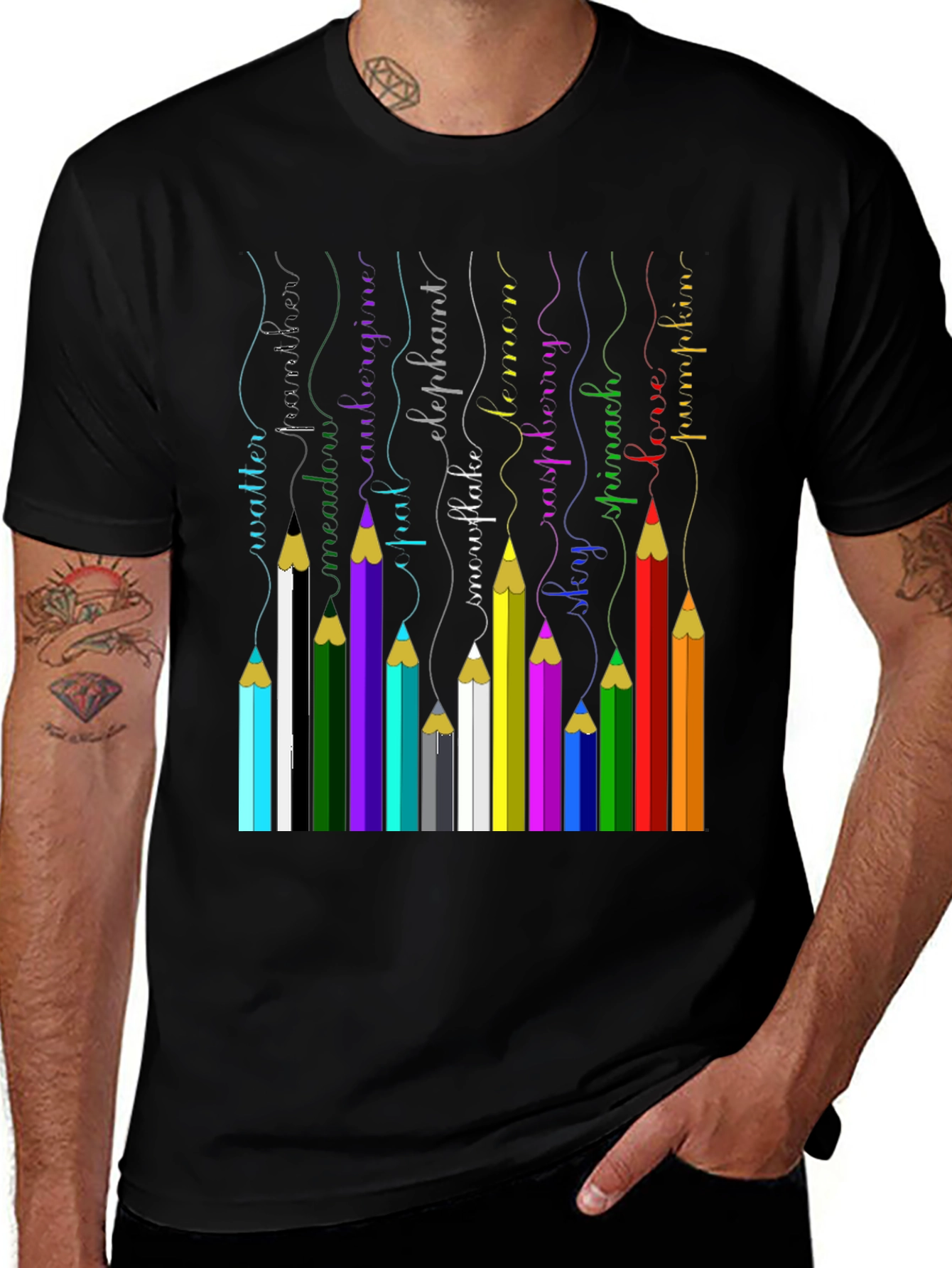 Variant 30 of Colorful Pencils T-Shirt - Art Teacher Gift