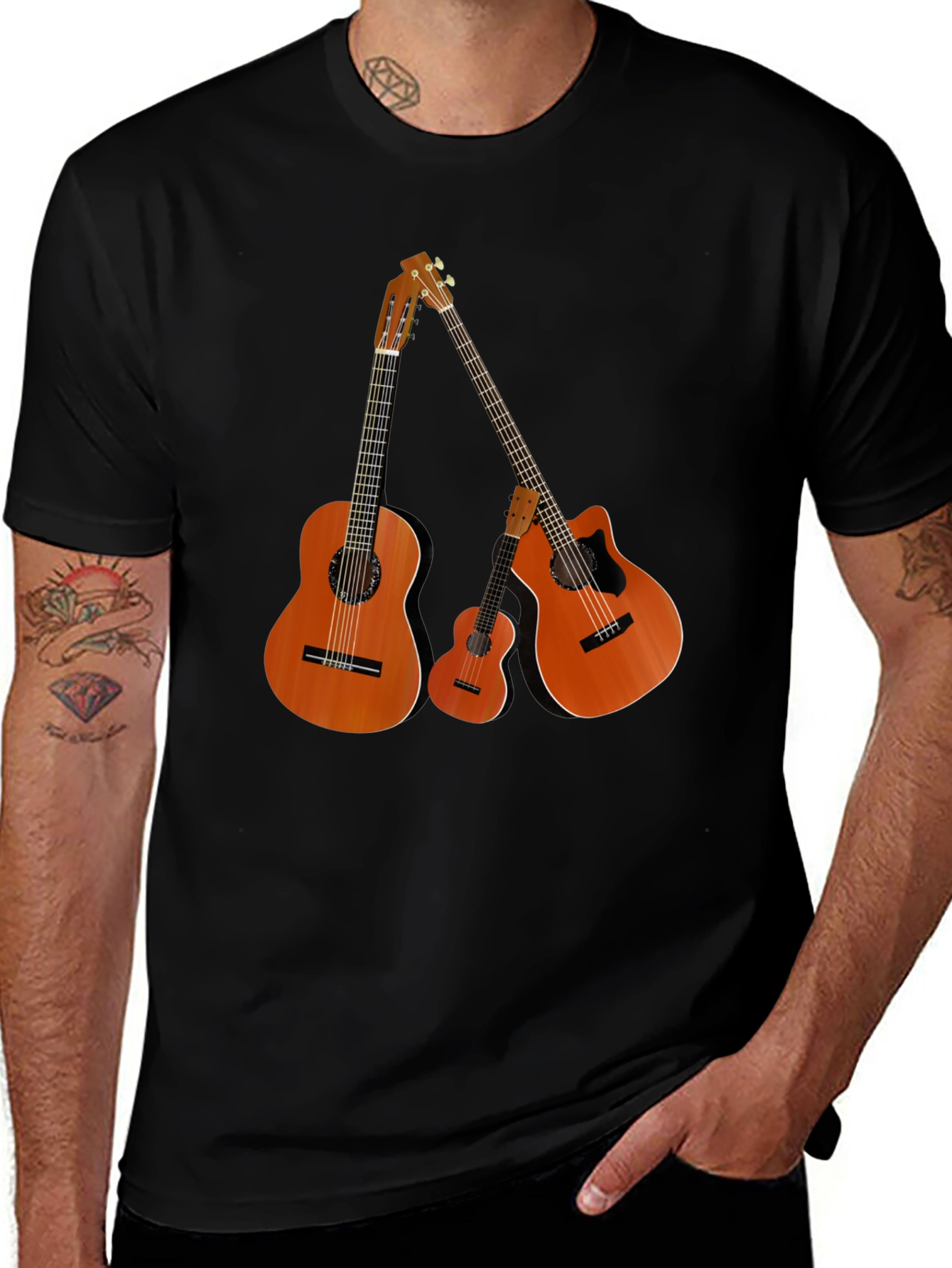 Variant 13 of Guitar T-Shirt - Music Lover Tee