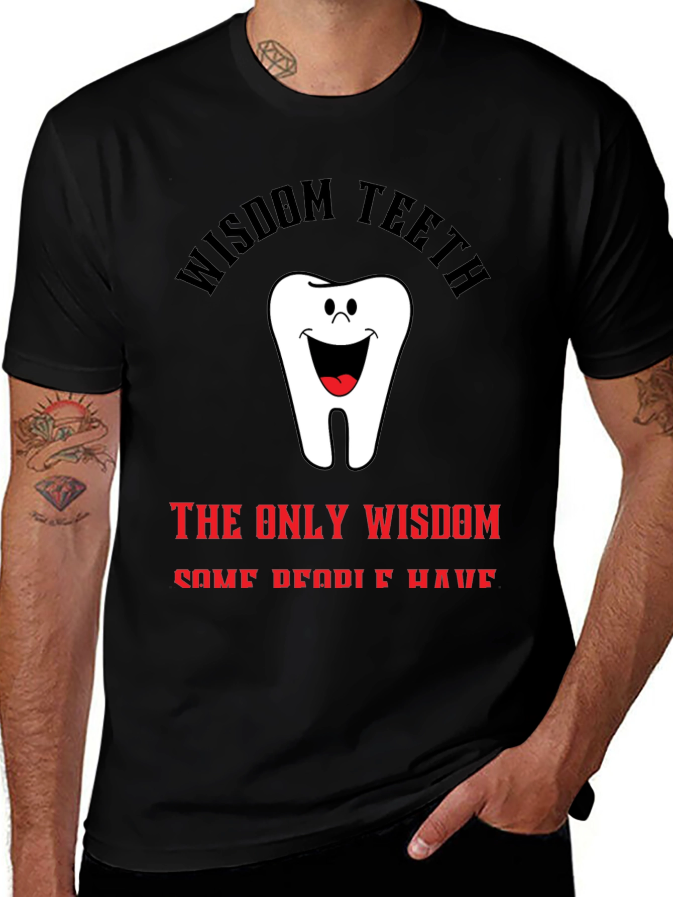 Variant 15 of Wisdom Teeth Graphic T-Shirt - Unique Dental Humor