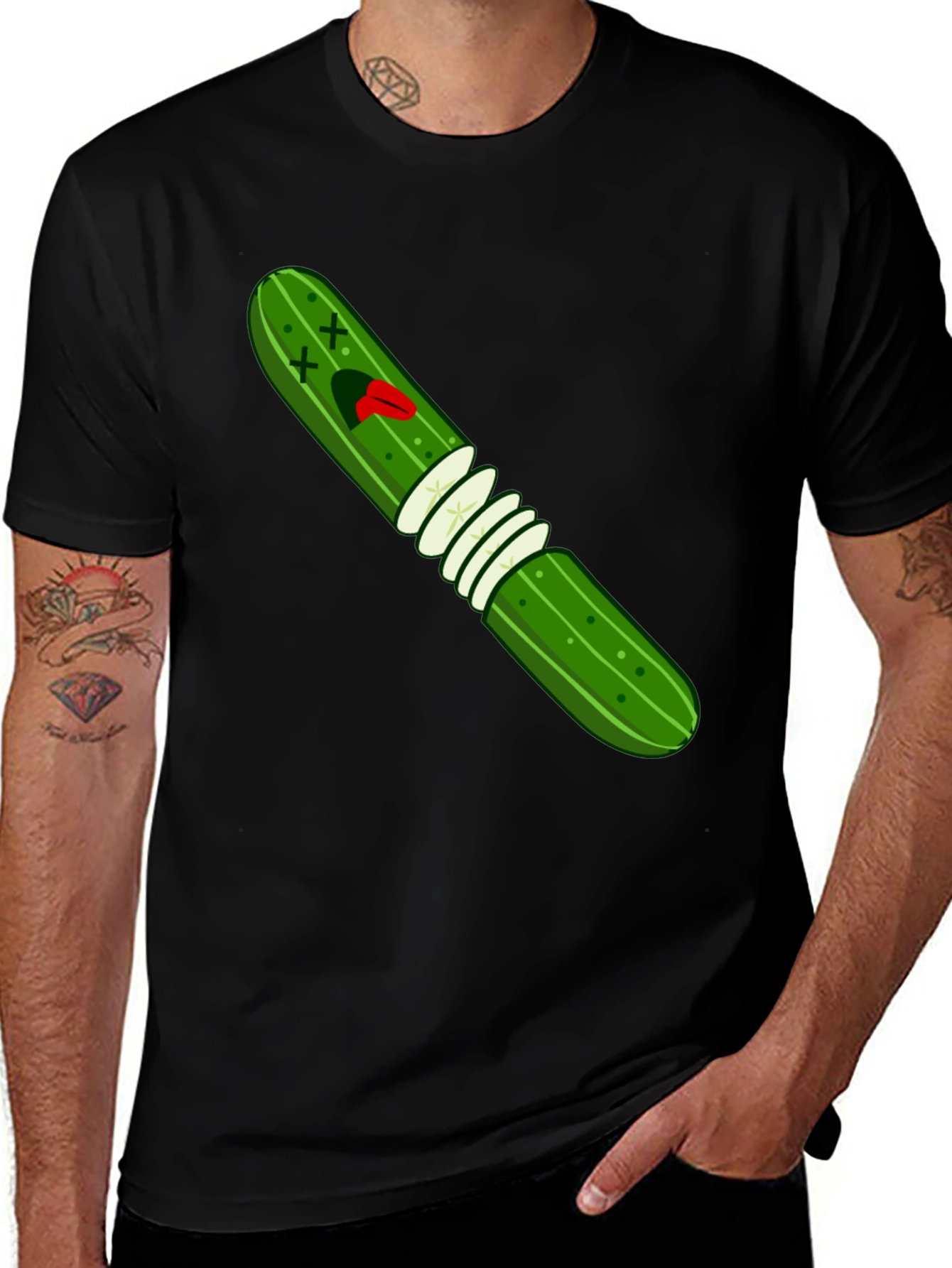 Variant 8 of Pickle Rick Inspired Funny T-Shirt